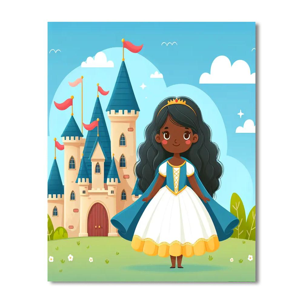 Princess And Castle Numbered Painting Kits