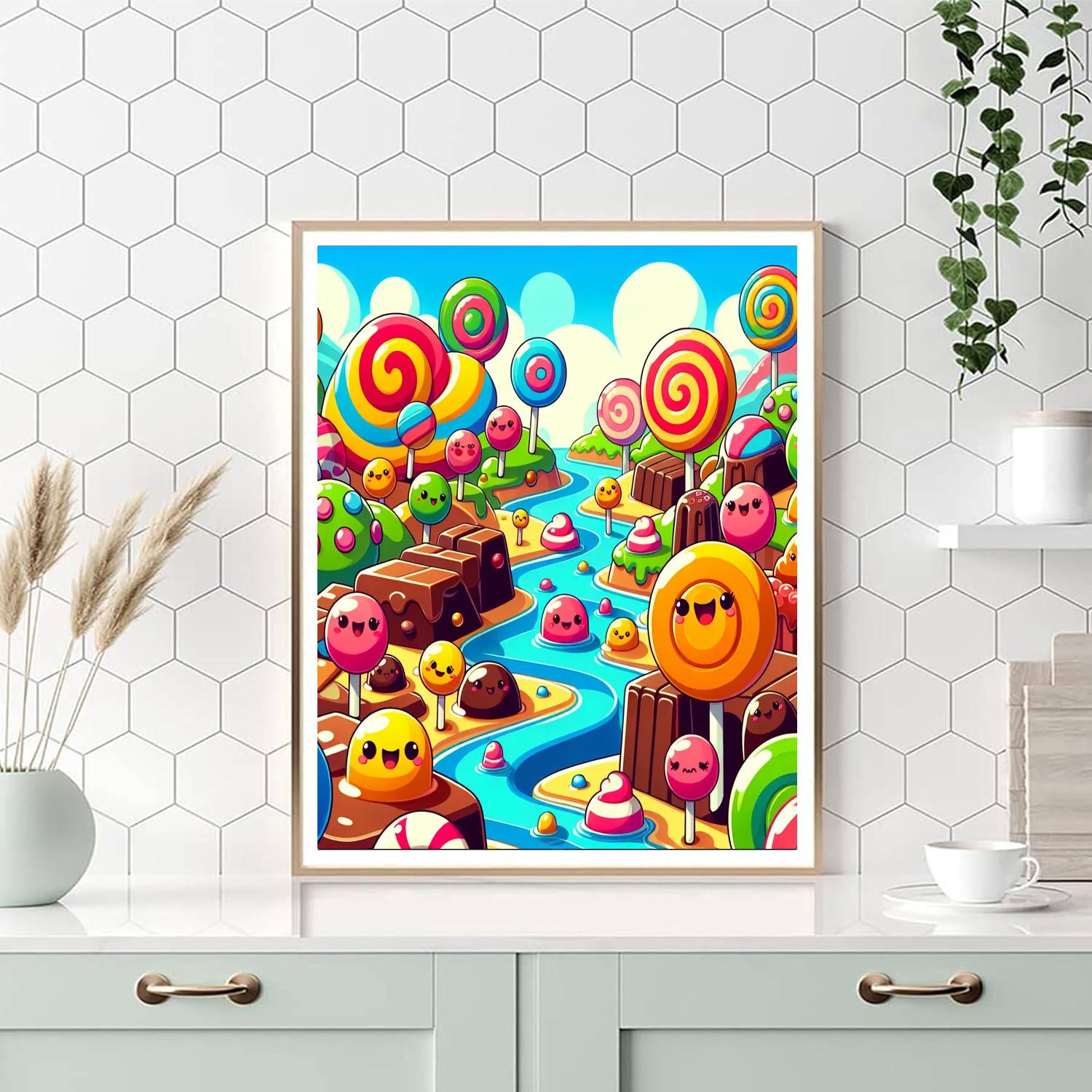 Creative Candy Land Adventure Number Painting