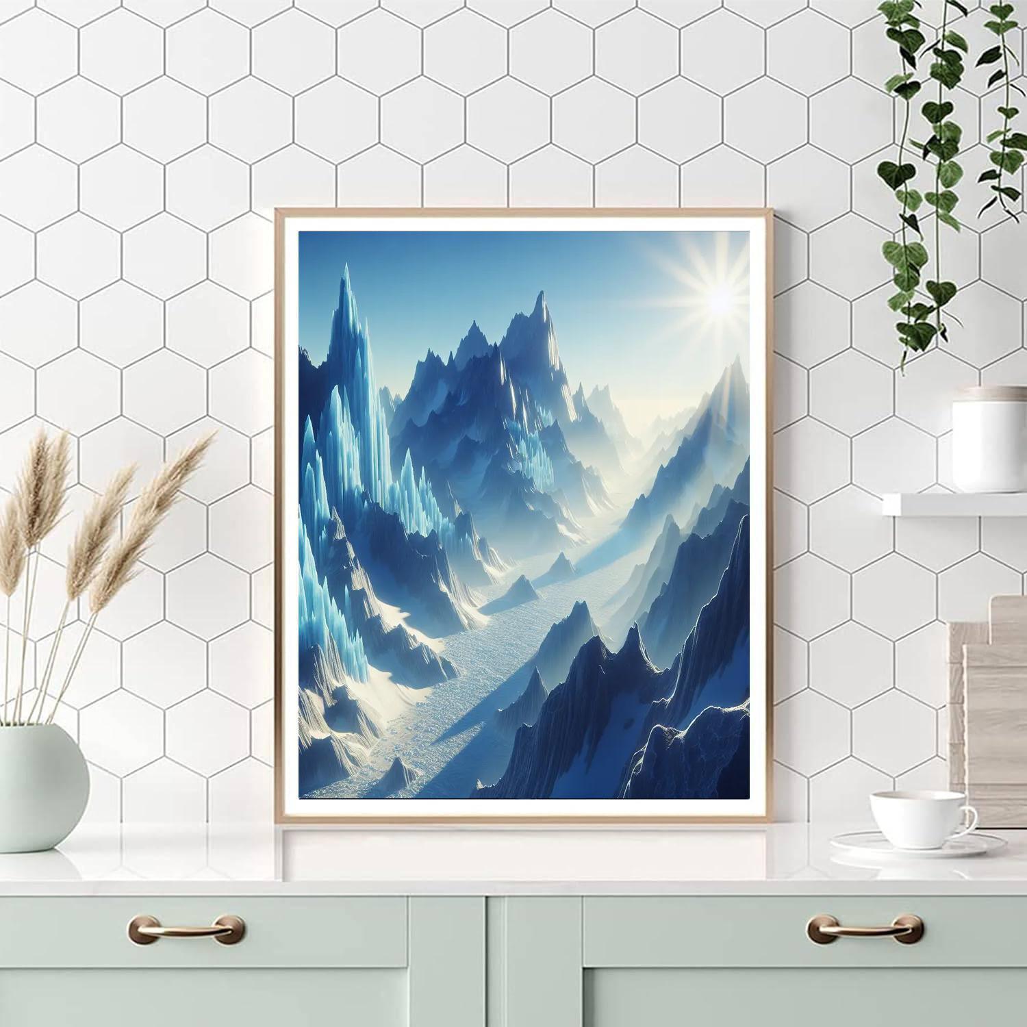 Glacial Wonderscape Paint By Numbers Art