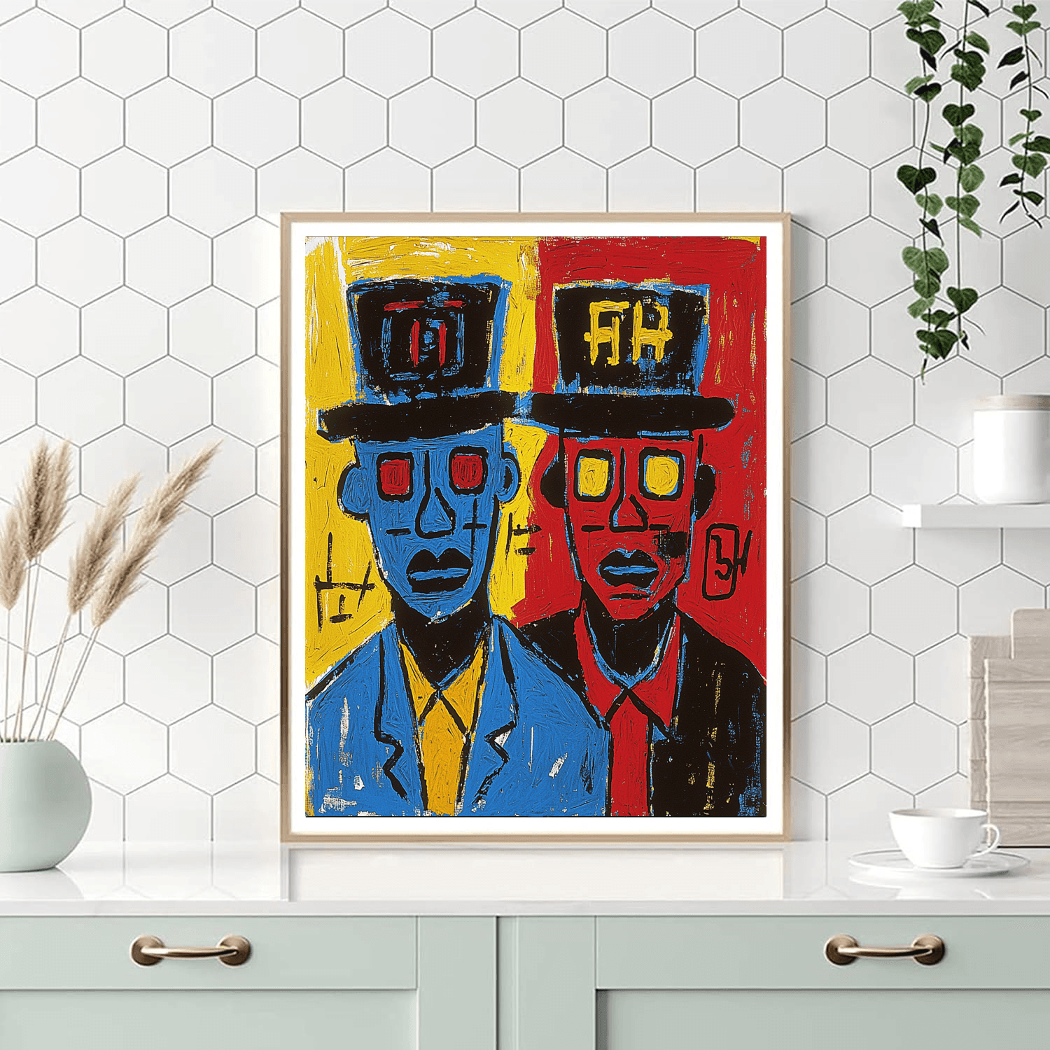 Jean-Michel Basquiat Inspired Basquiat's Urban Melody  Painting By Numbers Kit