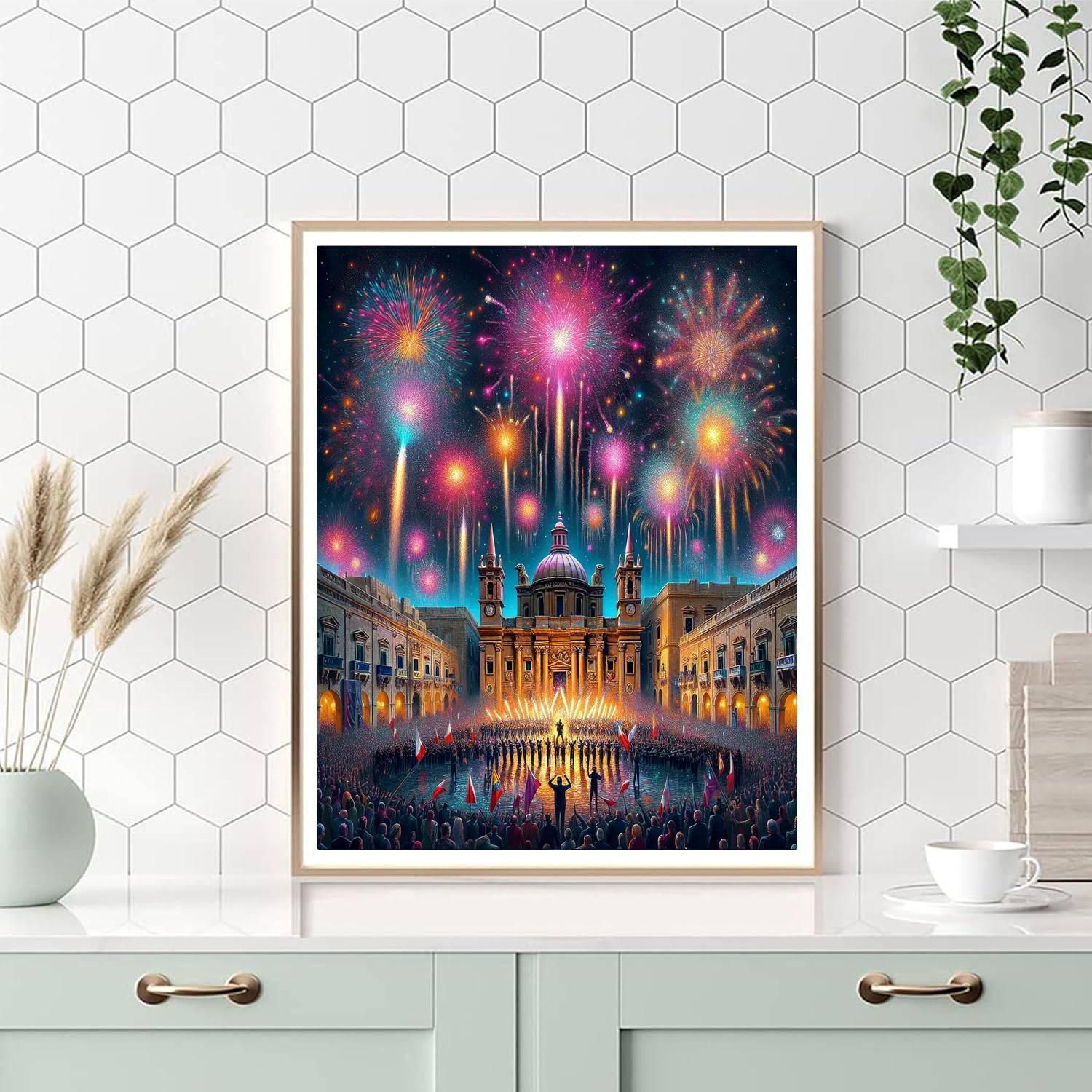 Feast Of Fire - Malta Painting By Numbers Kit