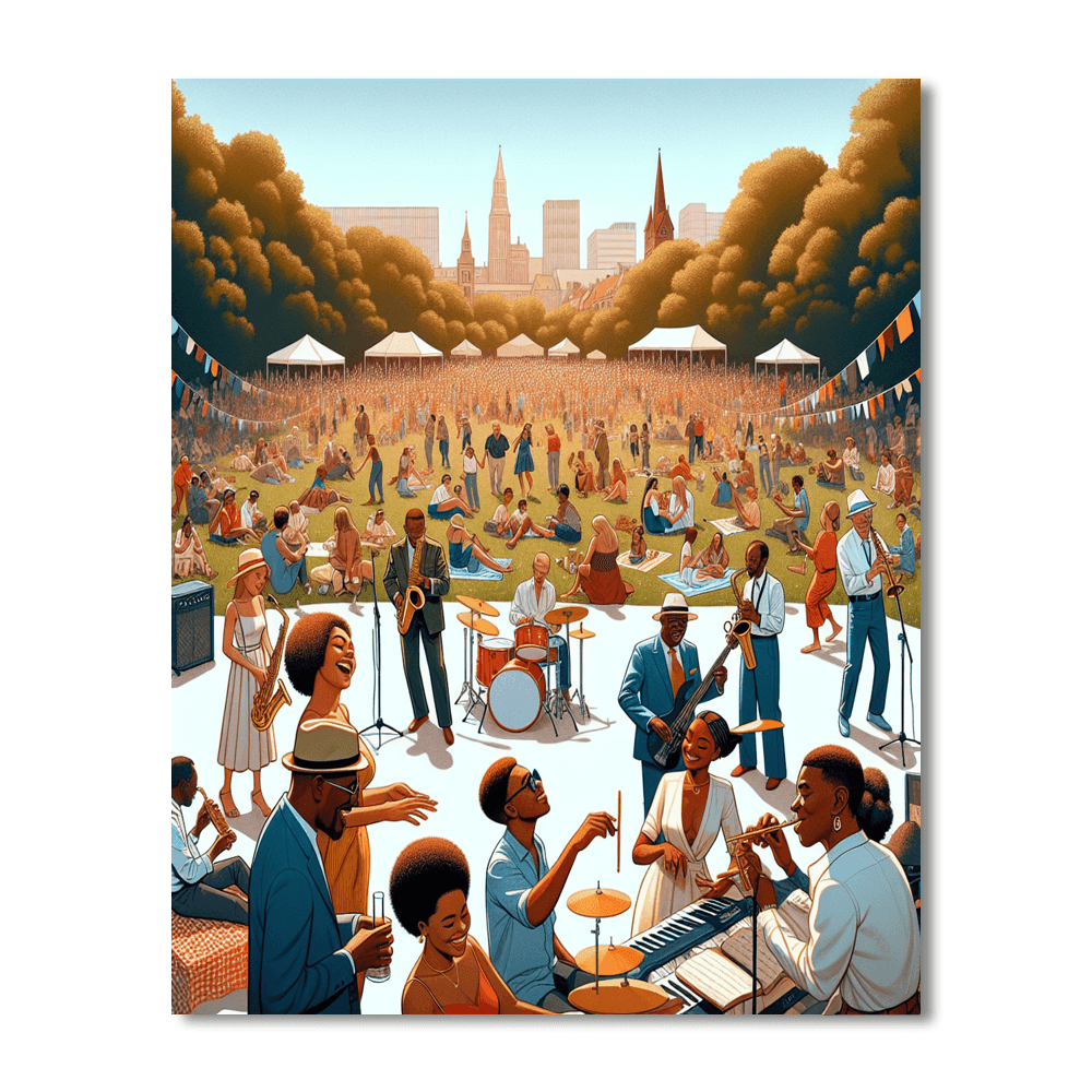 Copenhagen Jazz Festival DIY Paint By Numbers