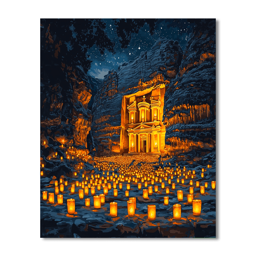 Petra By Night Paint By Numbers Kits