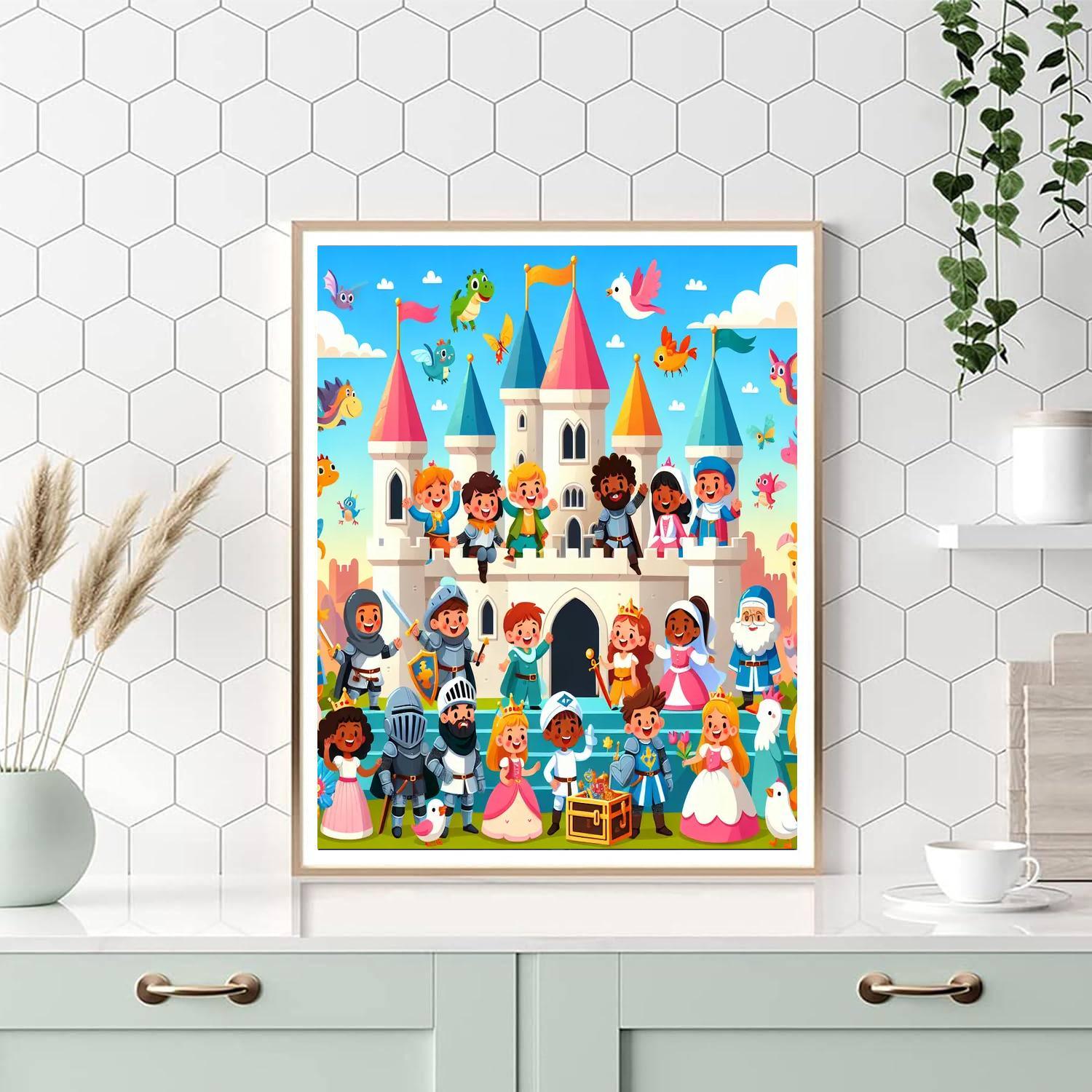 Epic Adventure At The Castle Paint By Color