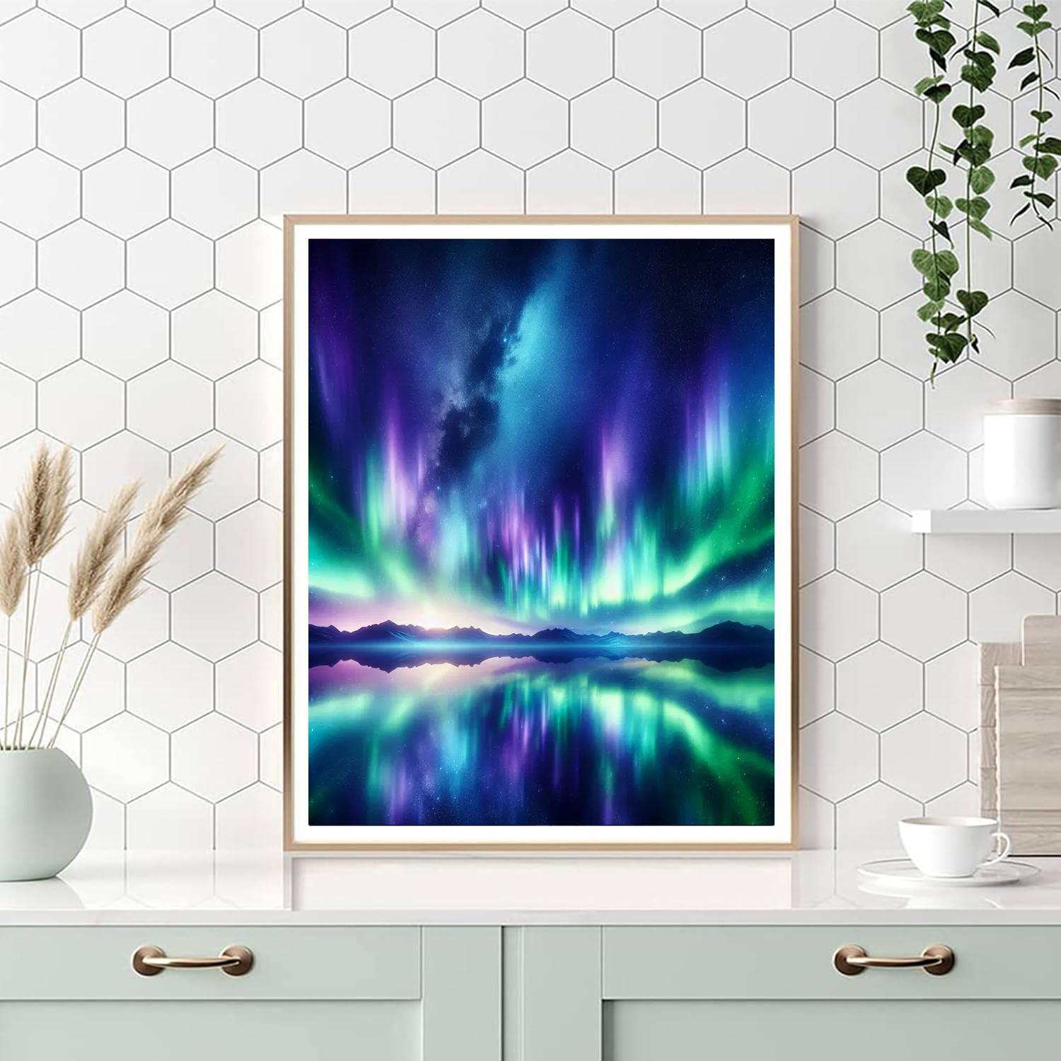 Celestial Aurora Skies Paint By Numbers Kits