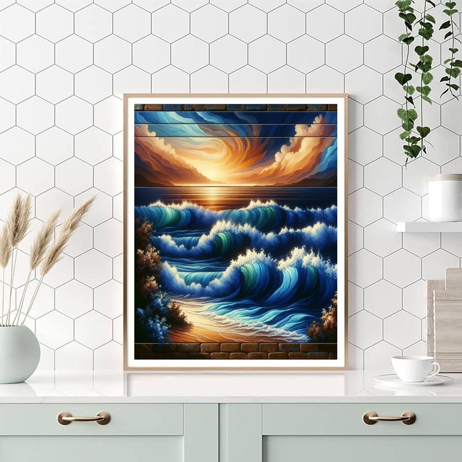 Harmonious Ocean Dance Paint By Numbers Art