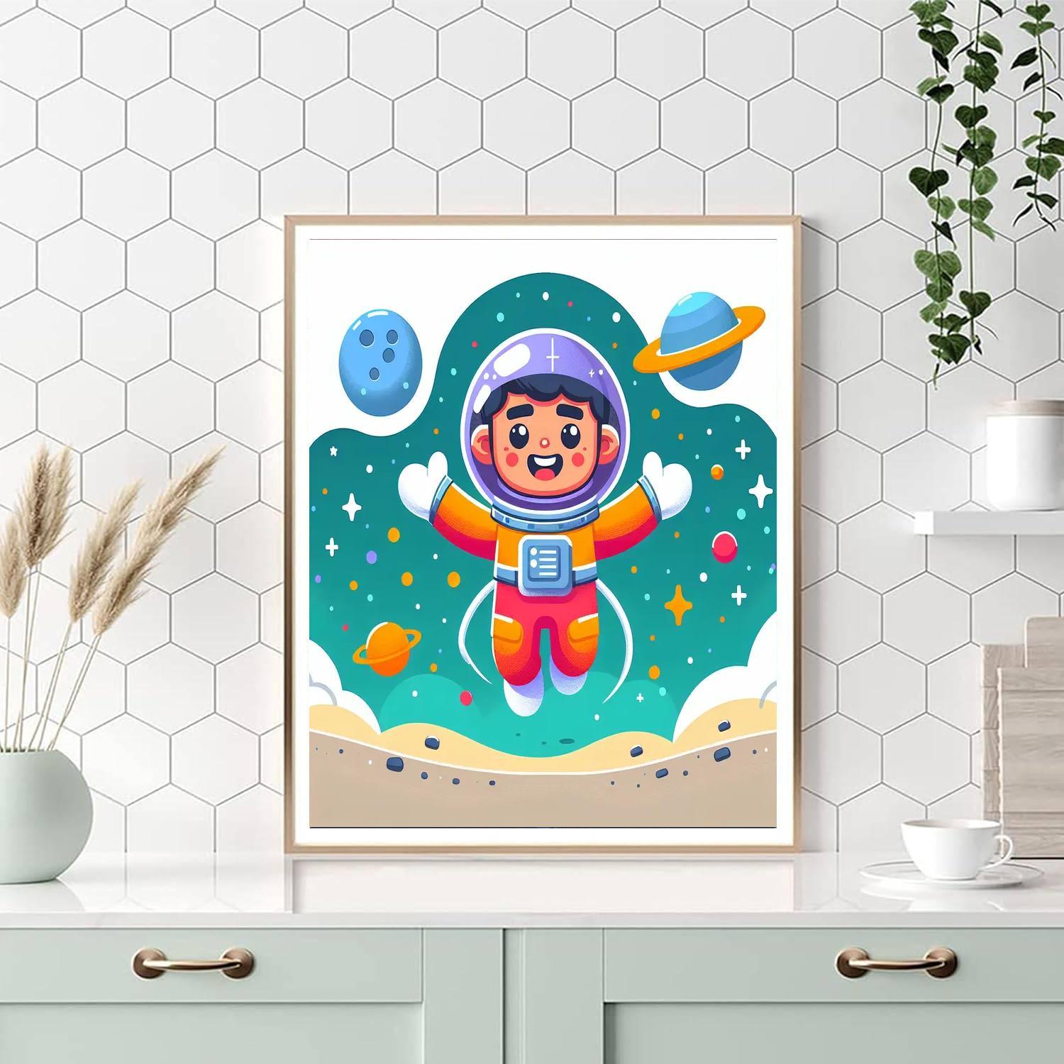 Fun Space Explorer Painting By Numbers Kit