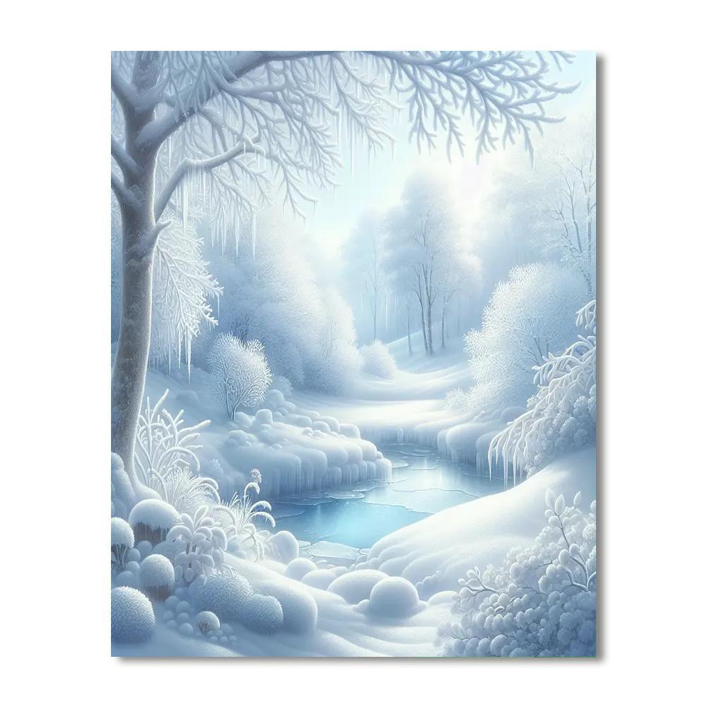 Winter's Quiet Beauty Paint By Numbers Art
