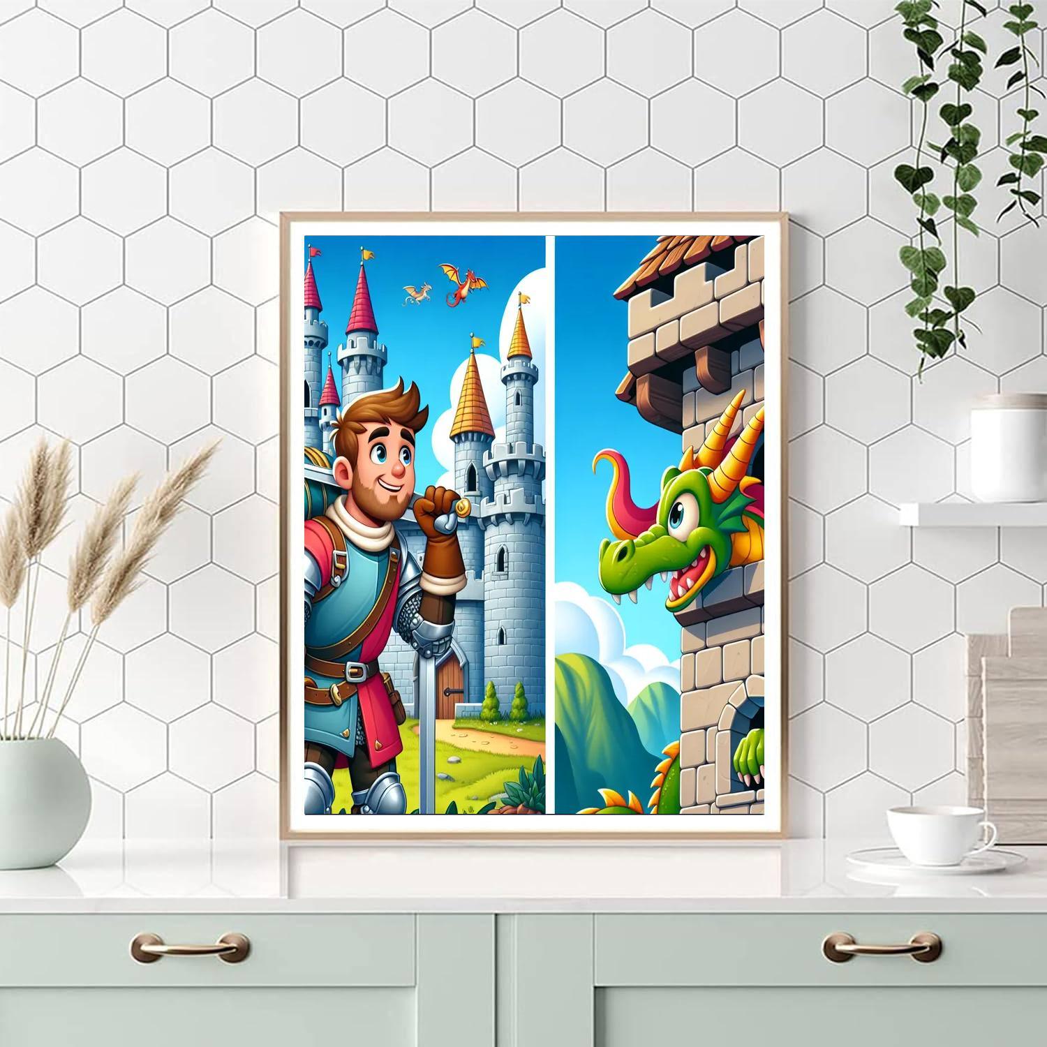 Castle Adventure Quest Painting By Numbers Kit