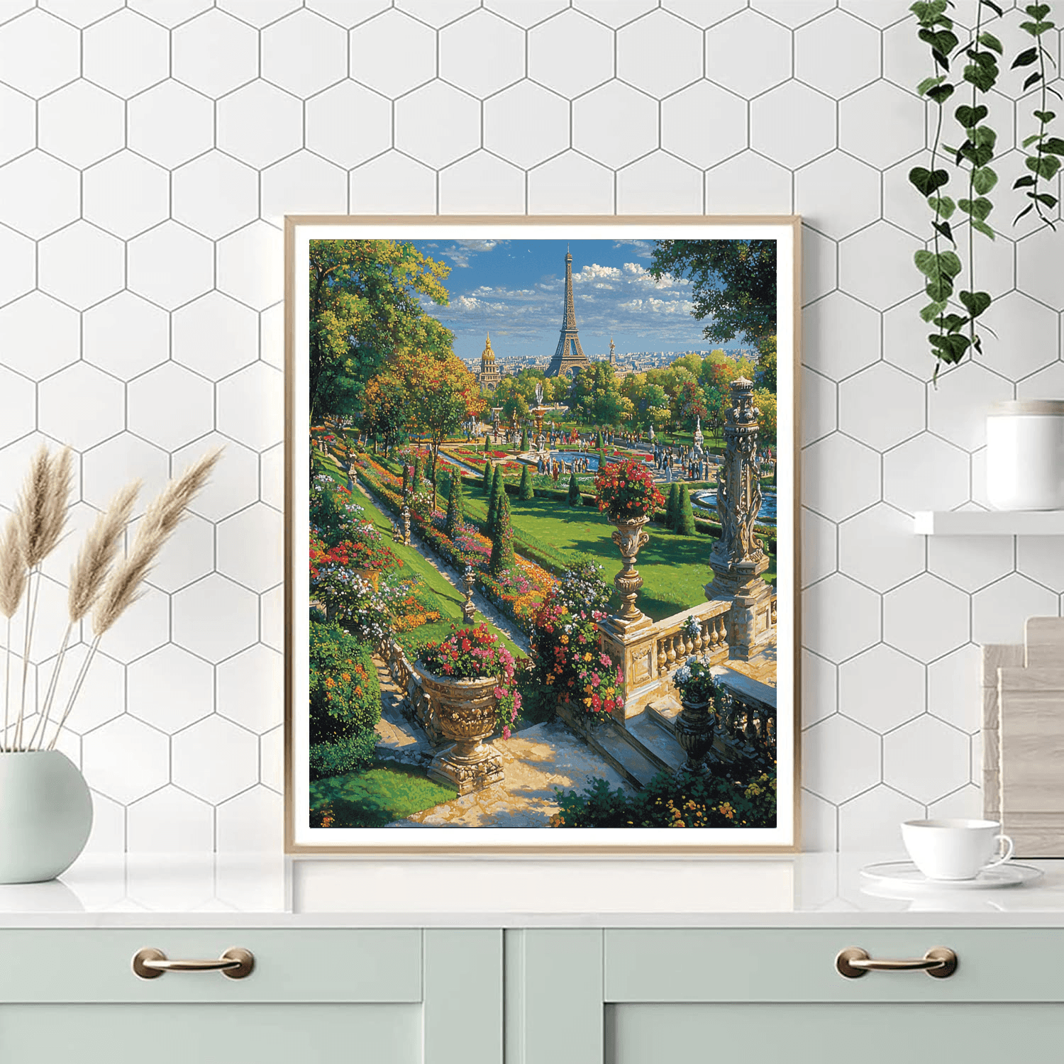 Jardin Des Tuileries Painting Number Kit