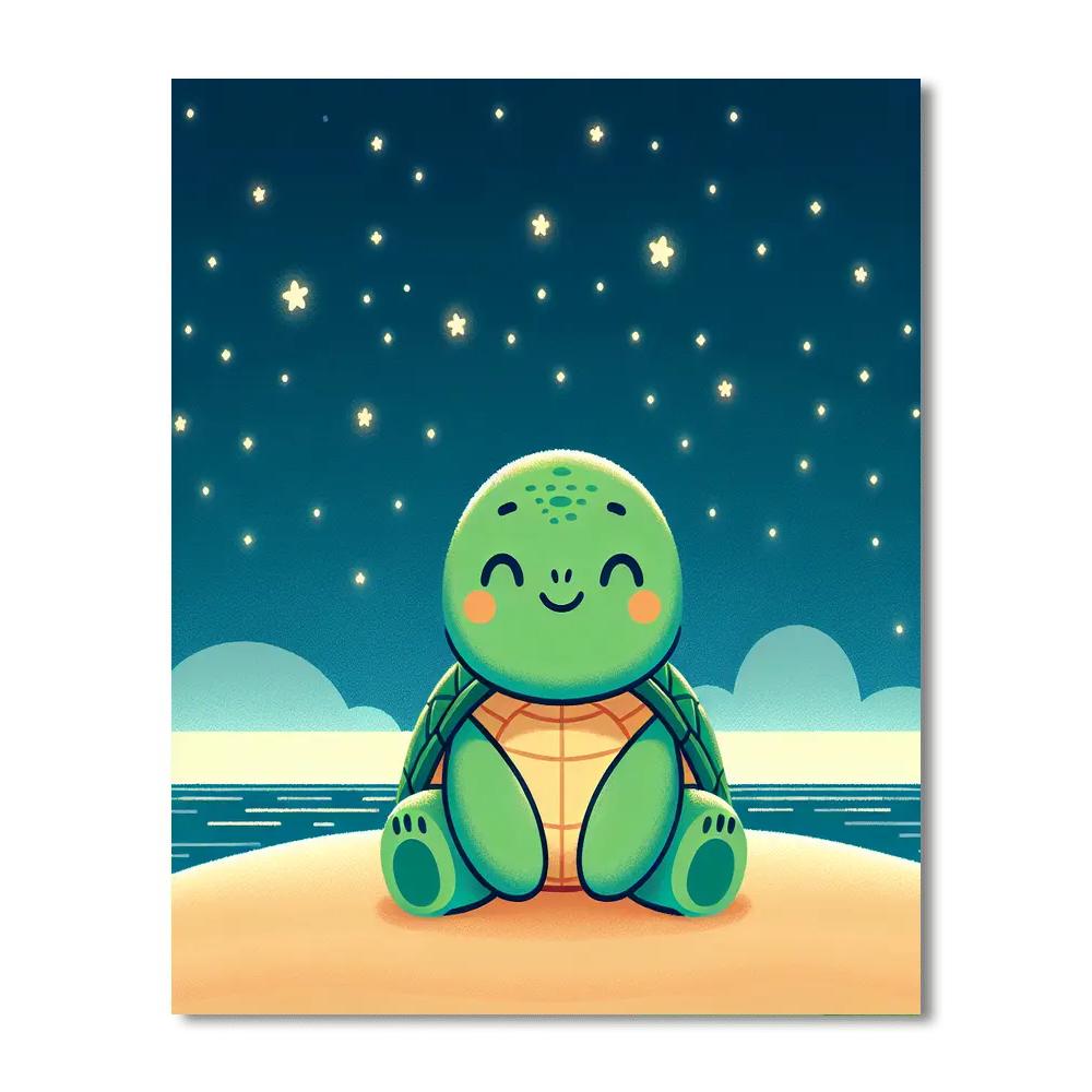Twinkling Turtle Number Painting