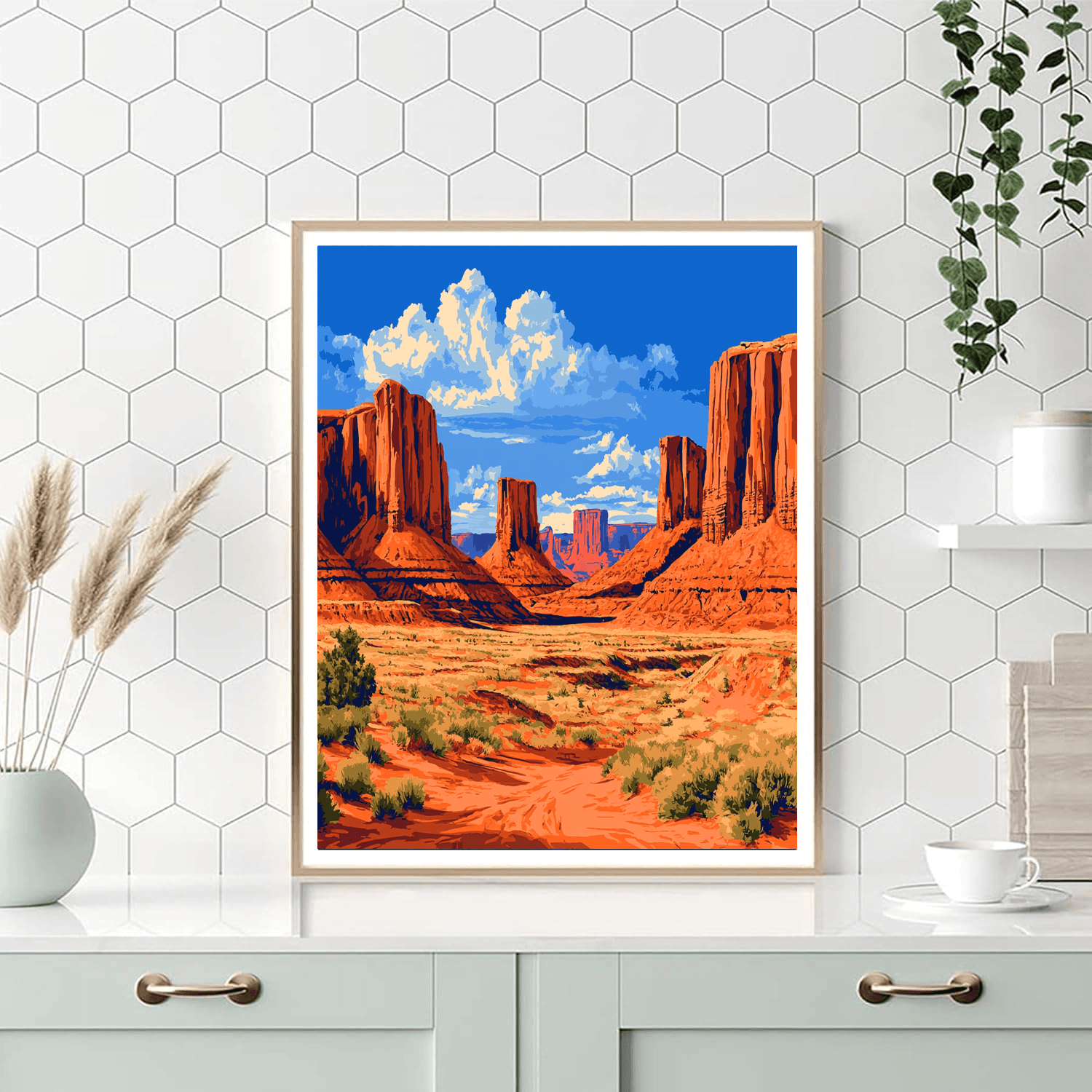 Sedona Red Rocks DIY Paint By Numbers
