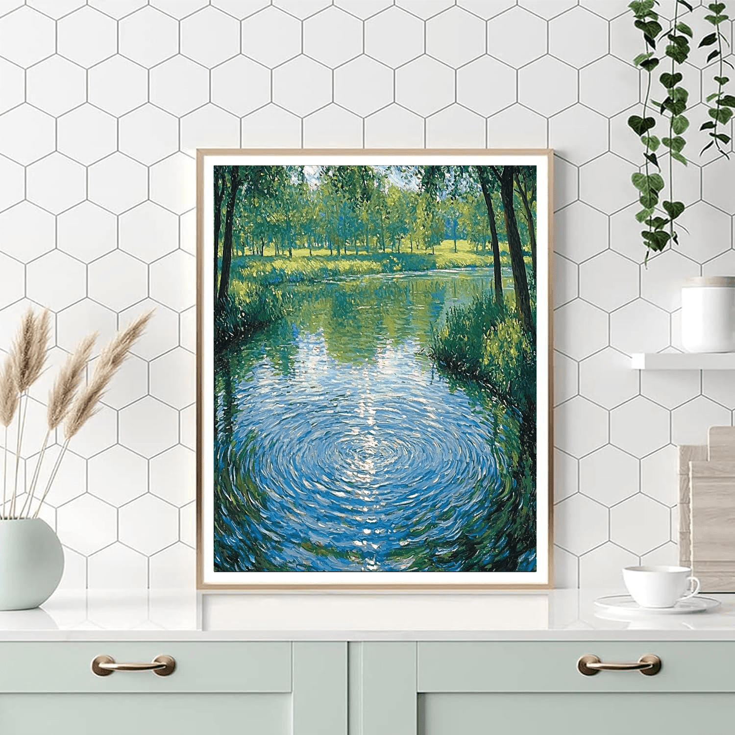 Claude Monet Inspired Radiant Reflections  Paint By Numbers Kits
