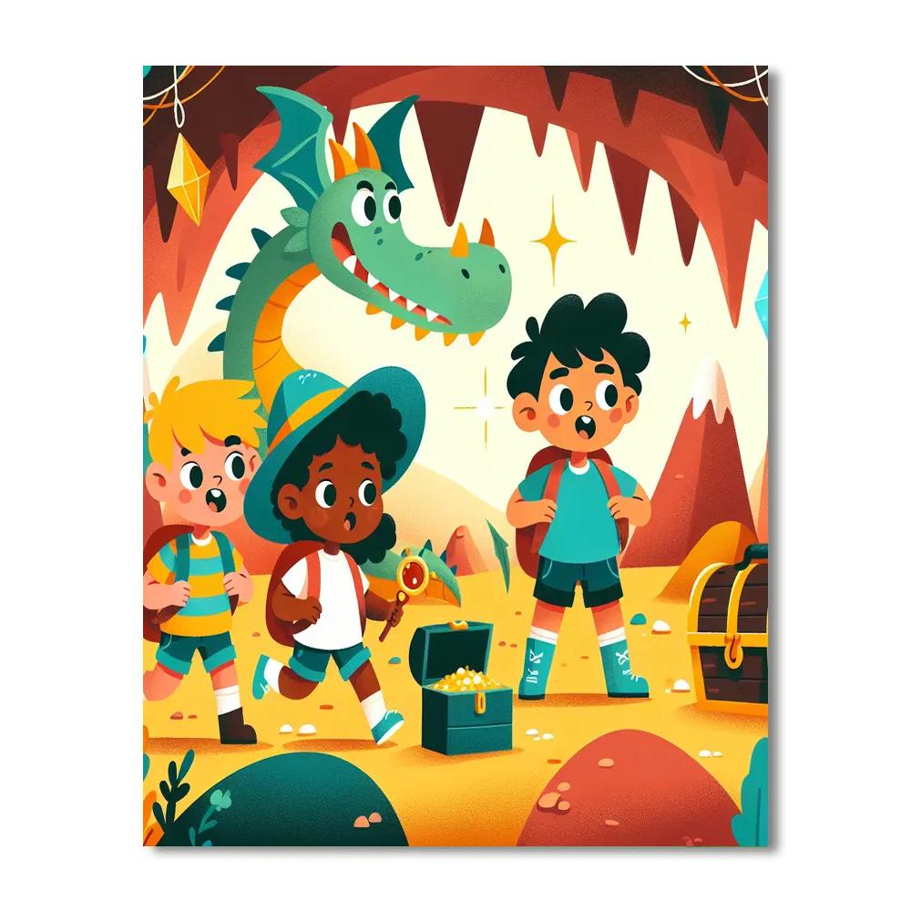 Dragon's Treasure Quest Numbered Painting Kits