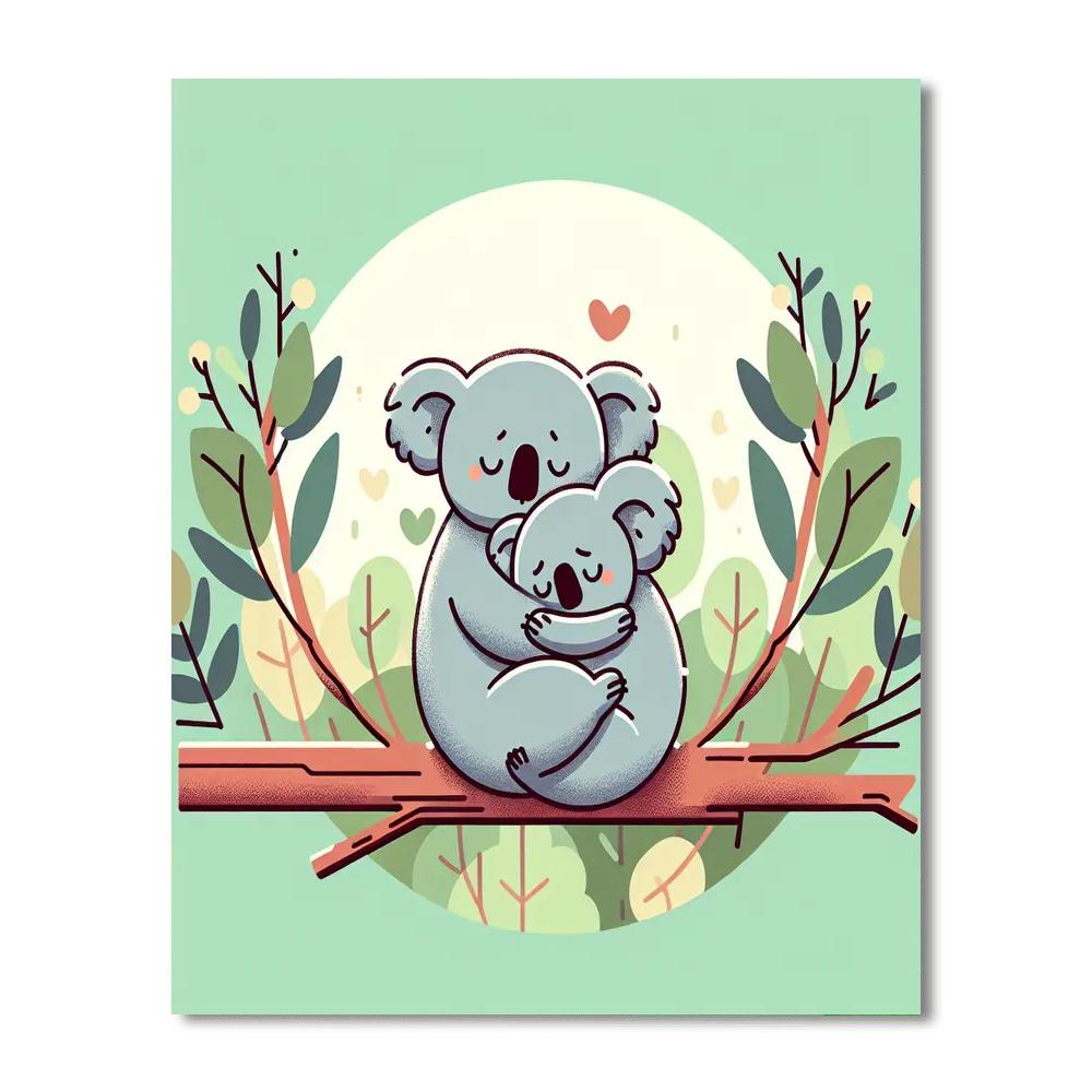 Cuddly Koala Cove Painting By Numbers Kit