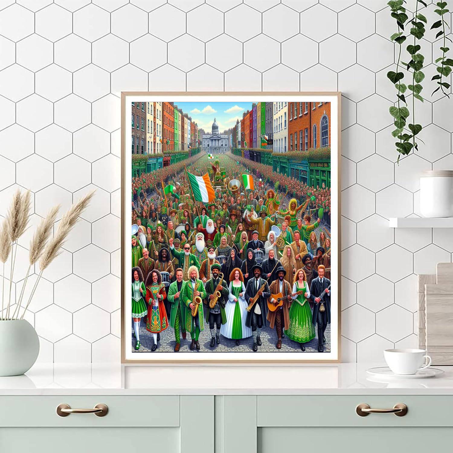 Dublin St. Patrick’s Festival - Ireland Numbered Painting Kits
