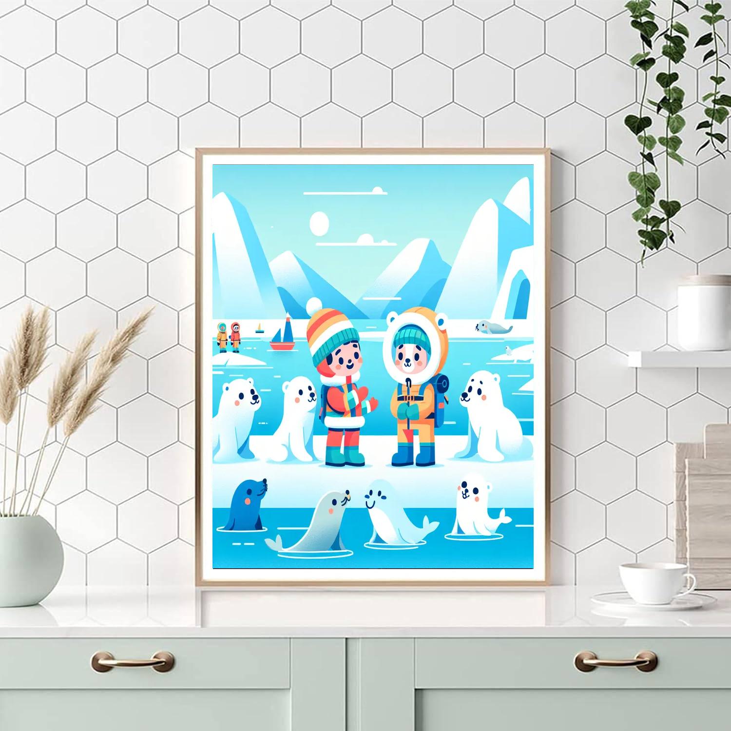 Arctic Polar Exploration Paint By Numbers Art