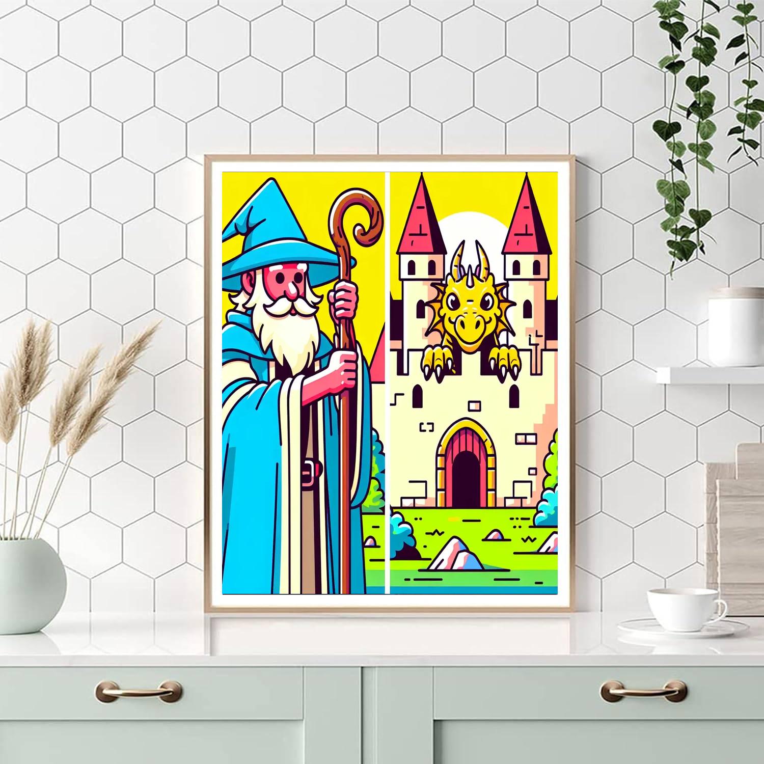 Medieval Magic Journey Paint By Numbers Art