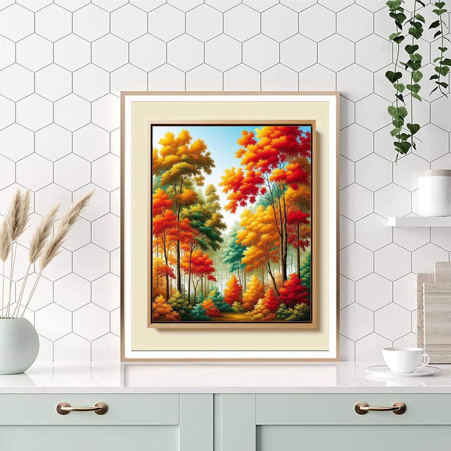 Radiant Autumn Painting By Numbers Kit