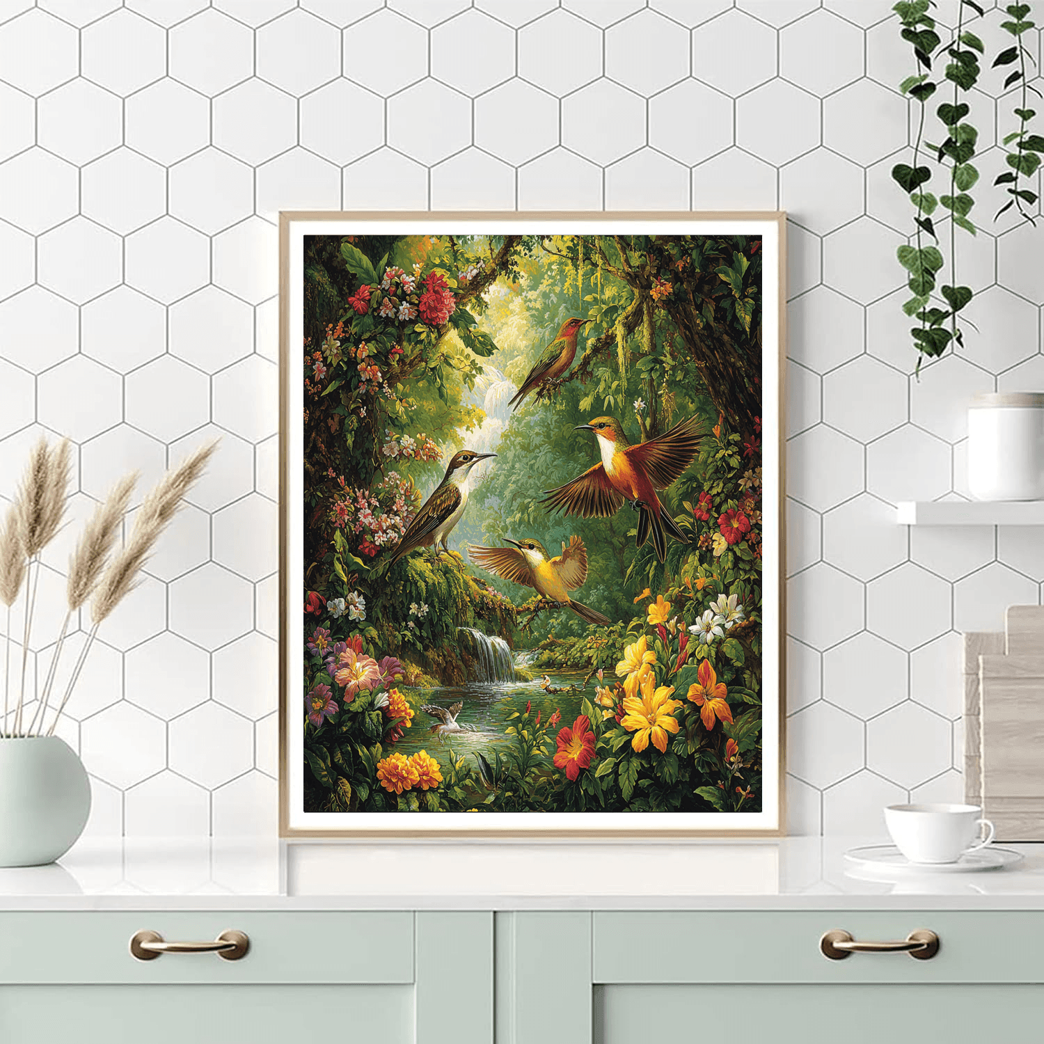 Audubon Inspired Majestic Animal Harmony  Painting By Numbers Kit