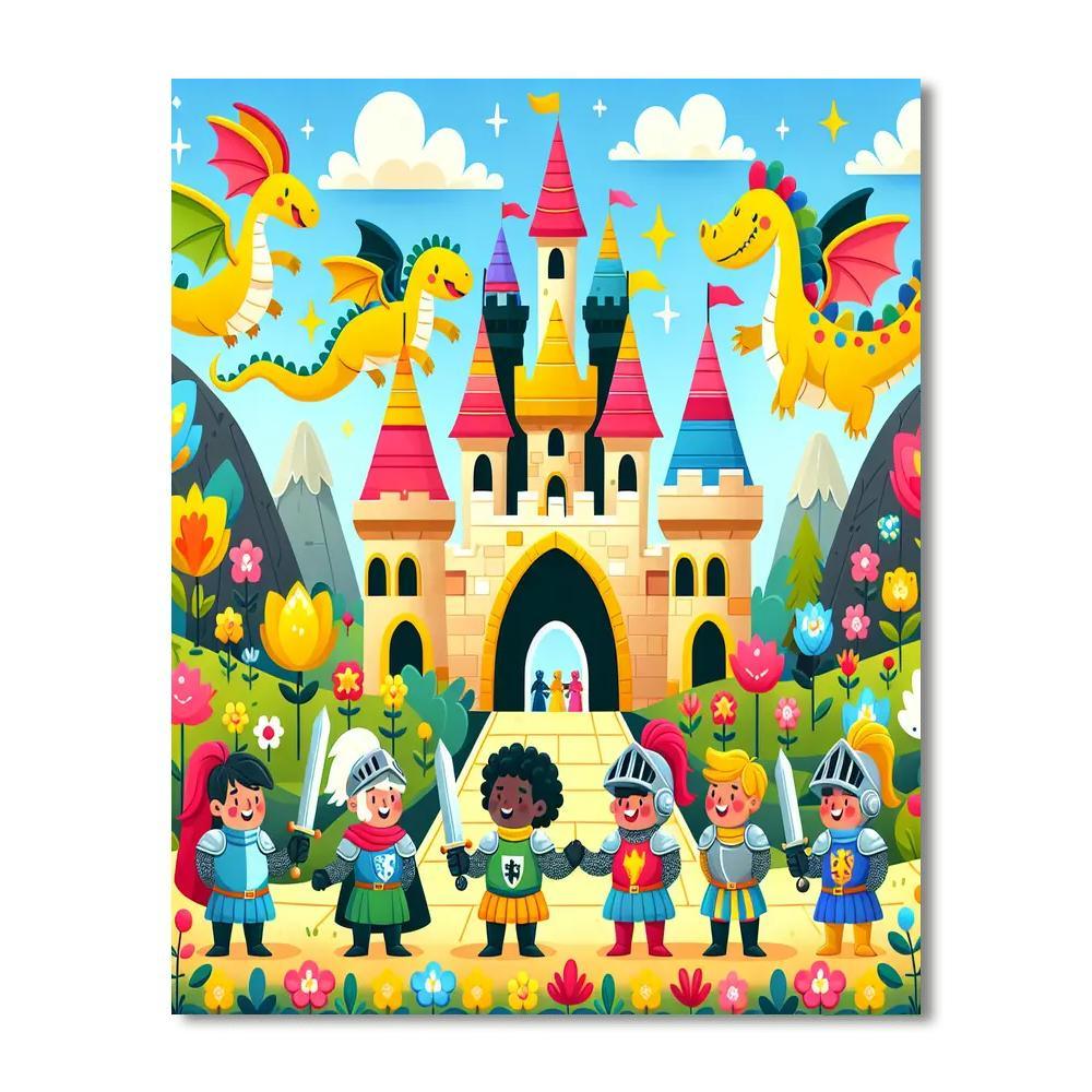 Fun Fairytale Adventure Number Painting