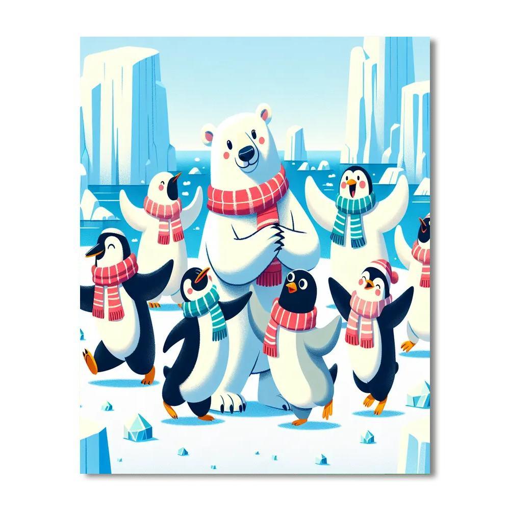 Arctic Animals' Winter Ball Paint By Color