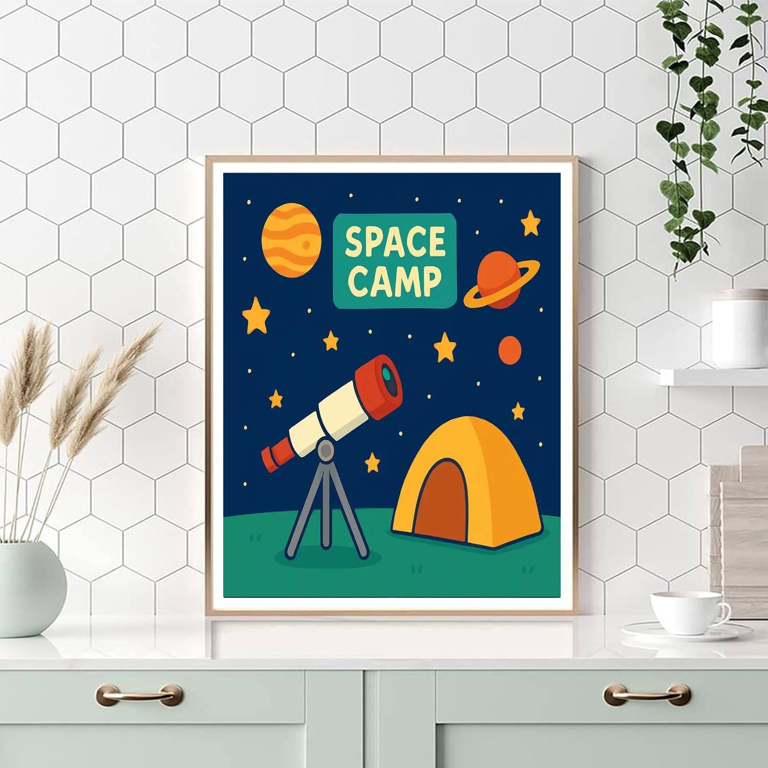 Space Explorer's Camp Paint By Numbers Kits