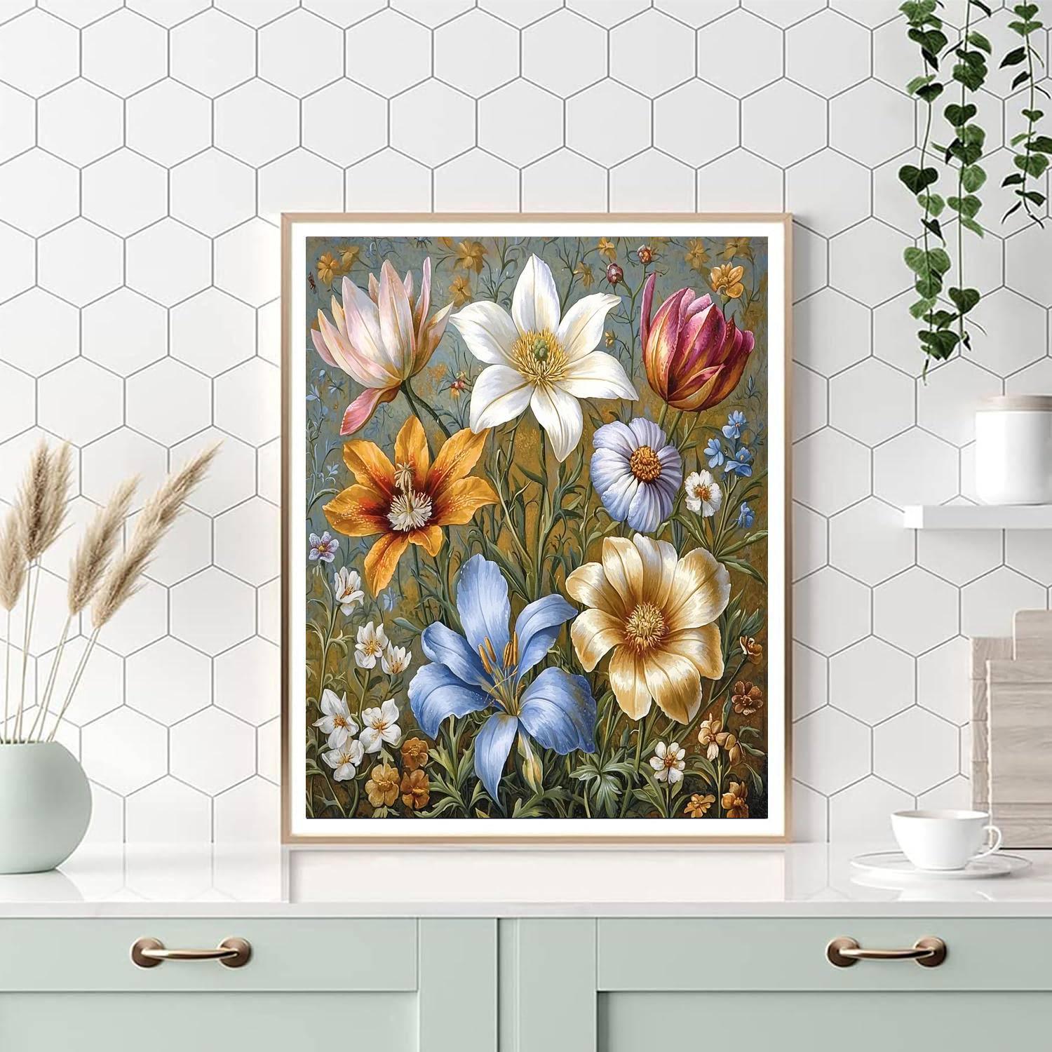 Leonardo Da Vinci Inspired Timeless Blossom Studies  Paint By Numbers