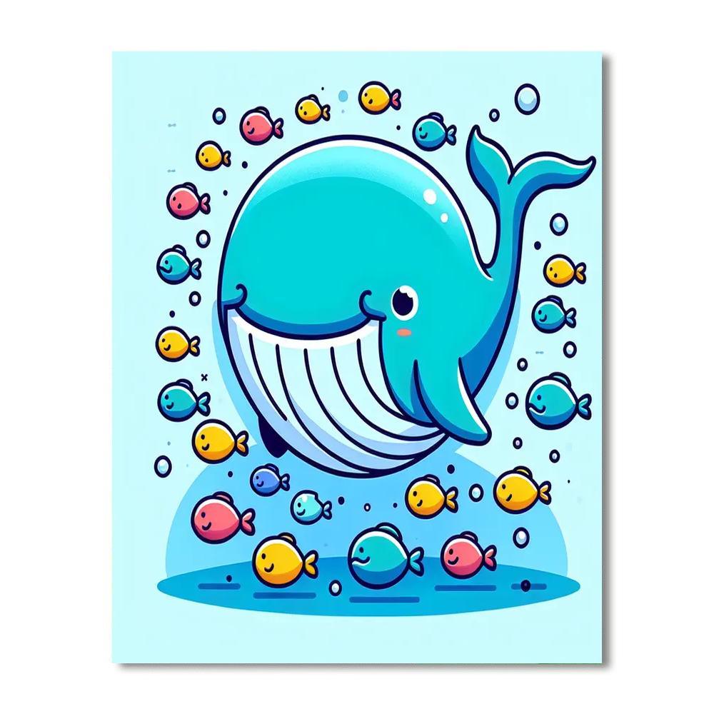Whimsical Whale Tale Paint By Color