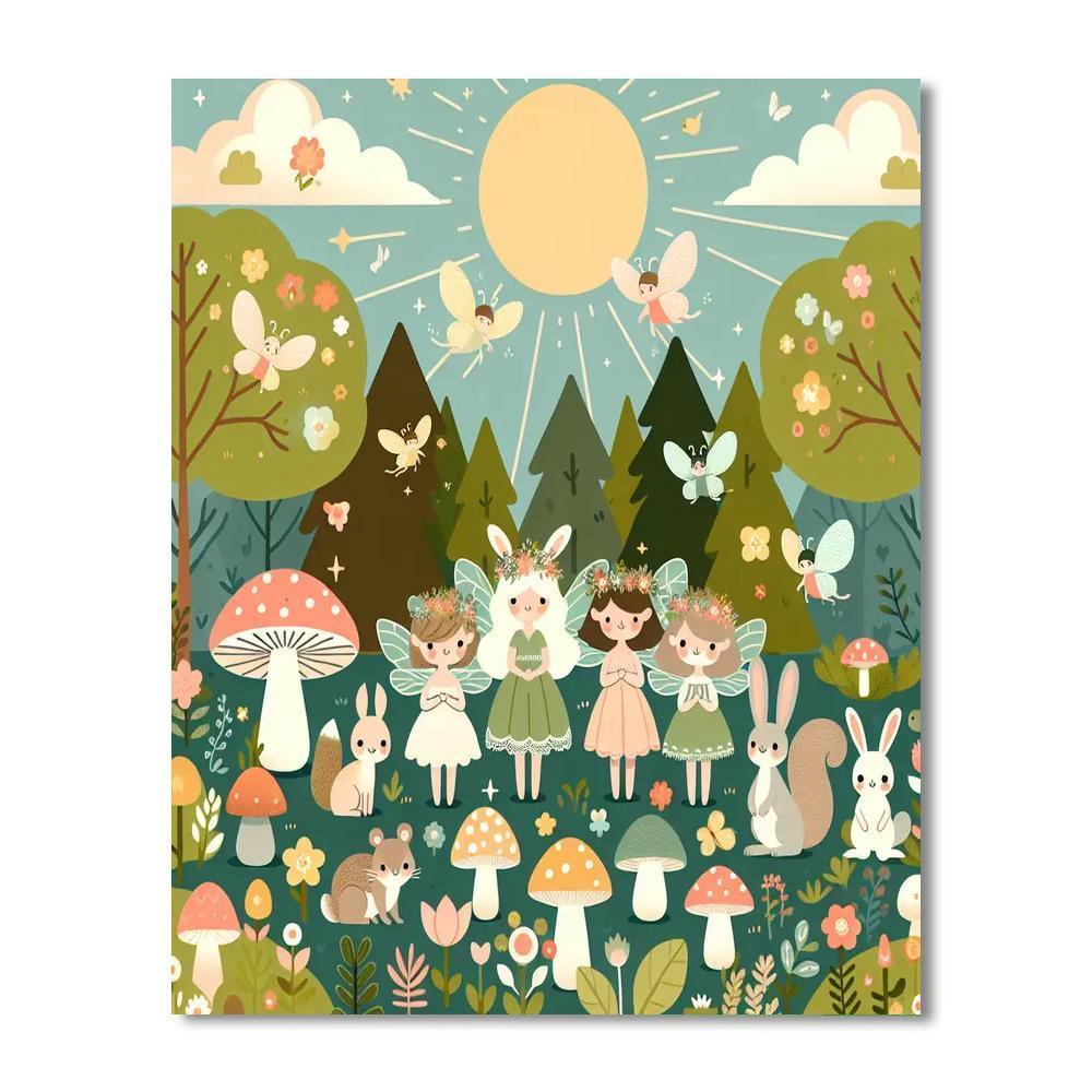 Fairy Woodland Numbered Painting Kits
