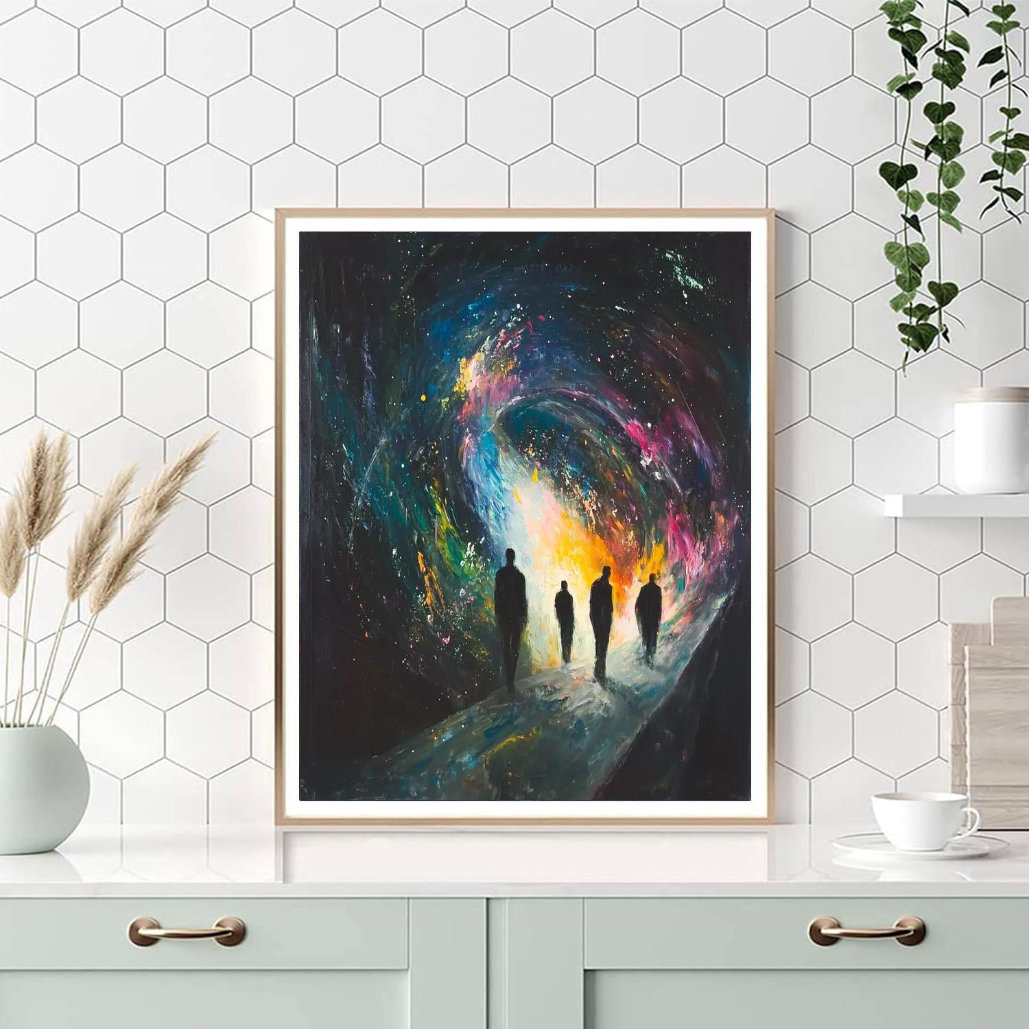 Francis Bacon Inspired Astronomical Views  DIY Paint By Numbers