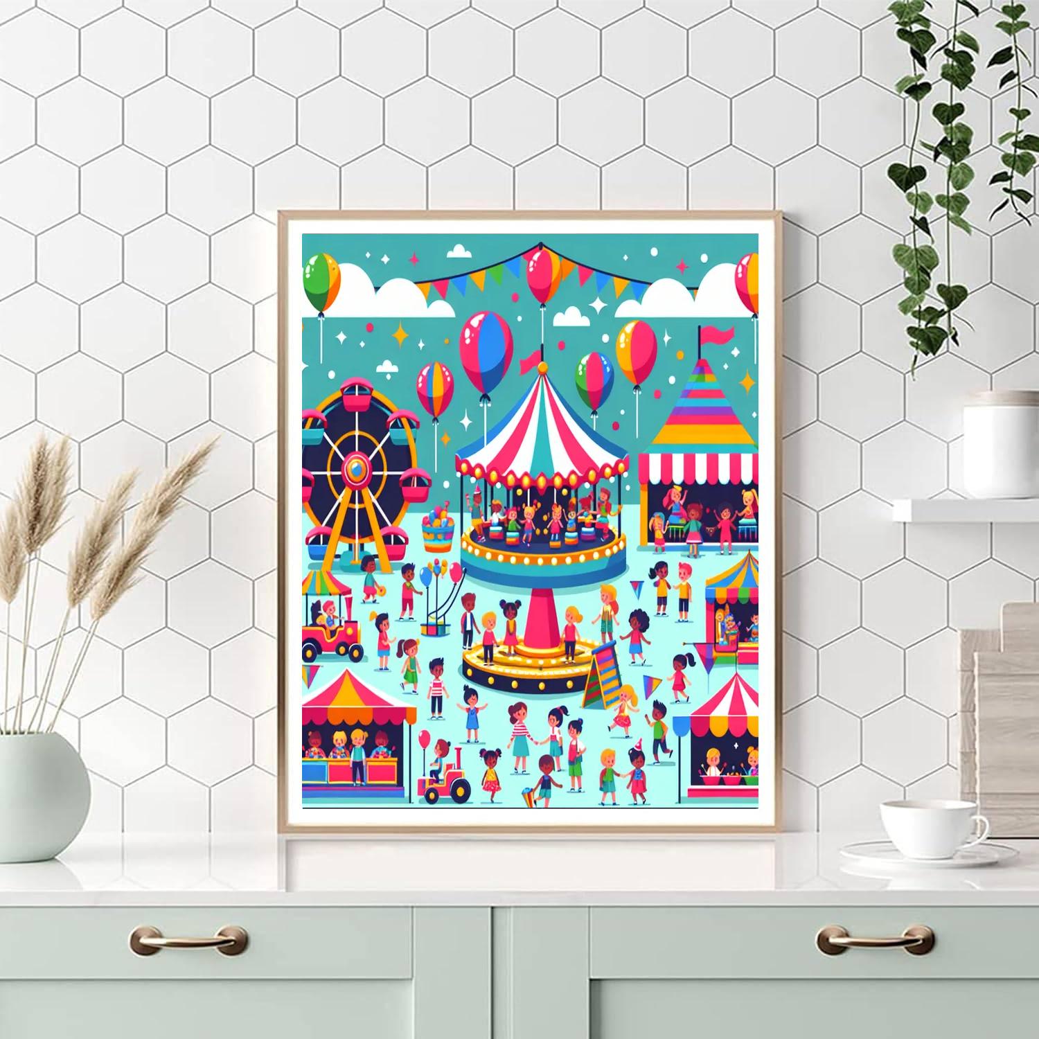 Jolly Carnival Fun Numbered Painting Kits