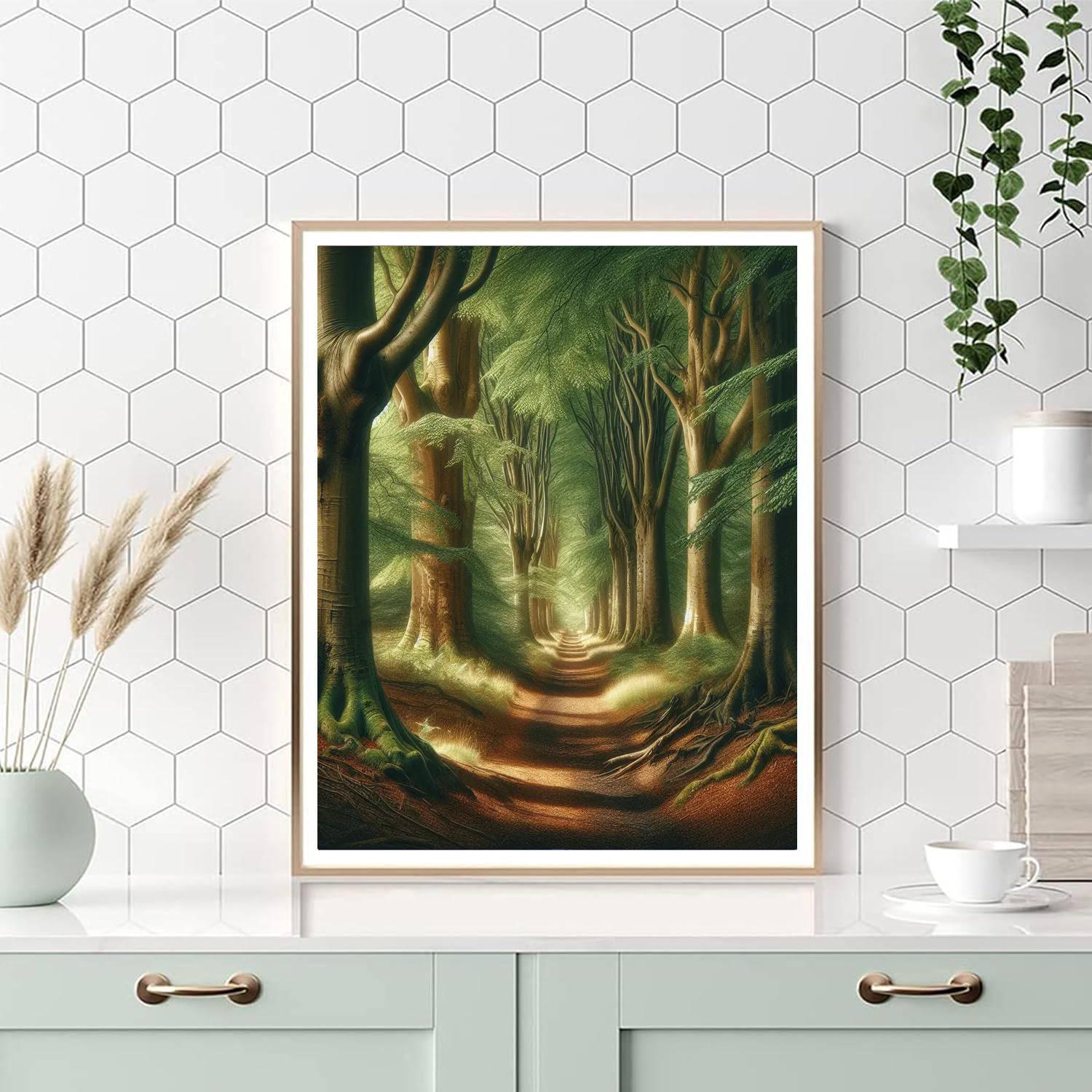 Whispering Forest Pathway DIY Paint By Numbers