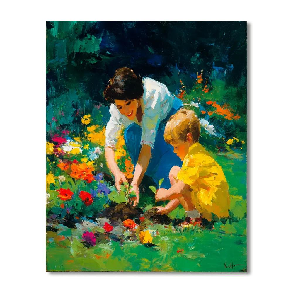 Family Gardening Day Paint By Numbers Kits