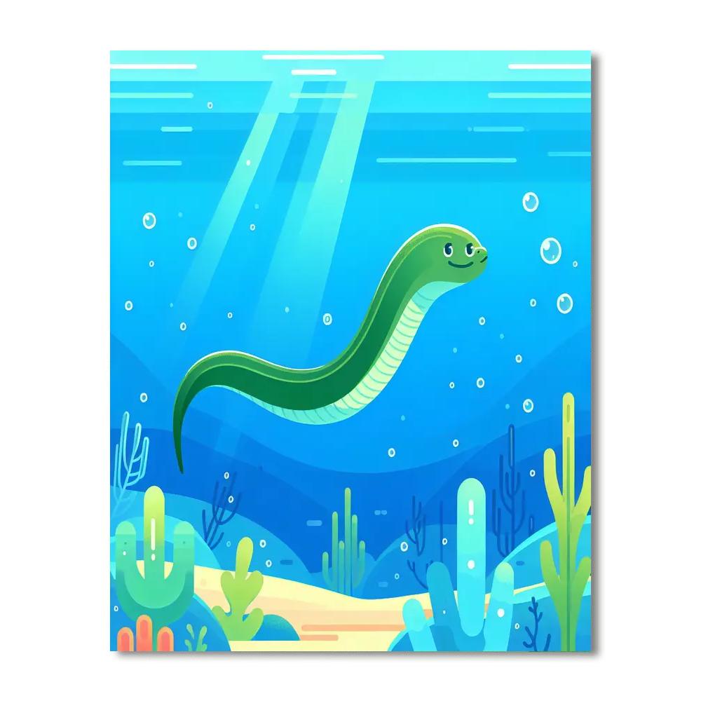 Energetic Eel Paint By Numbers Art