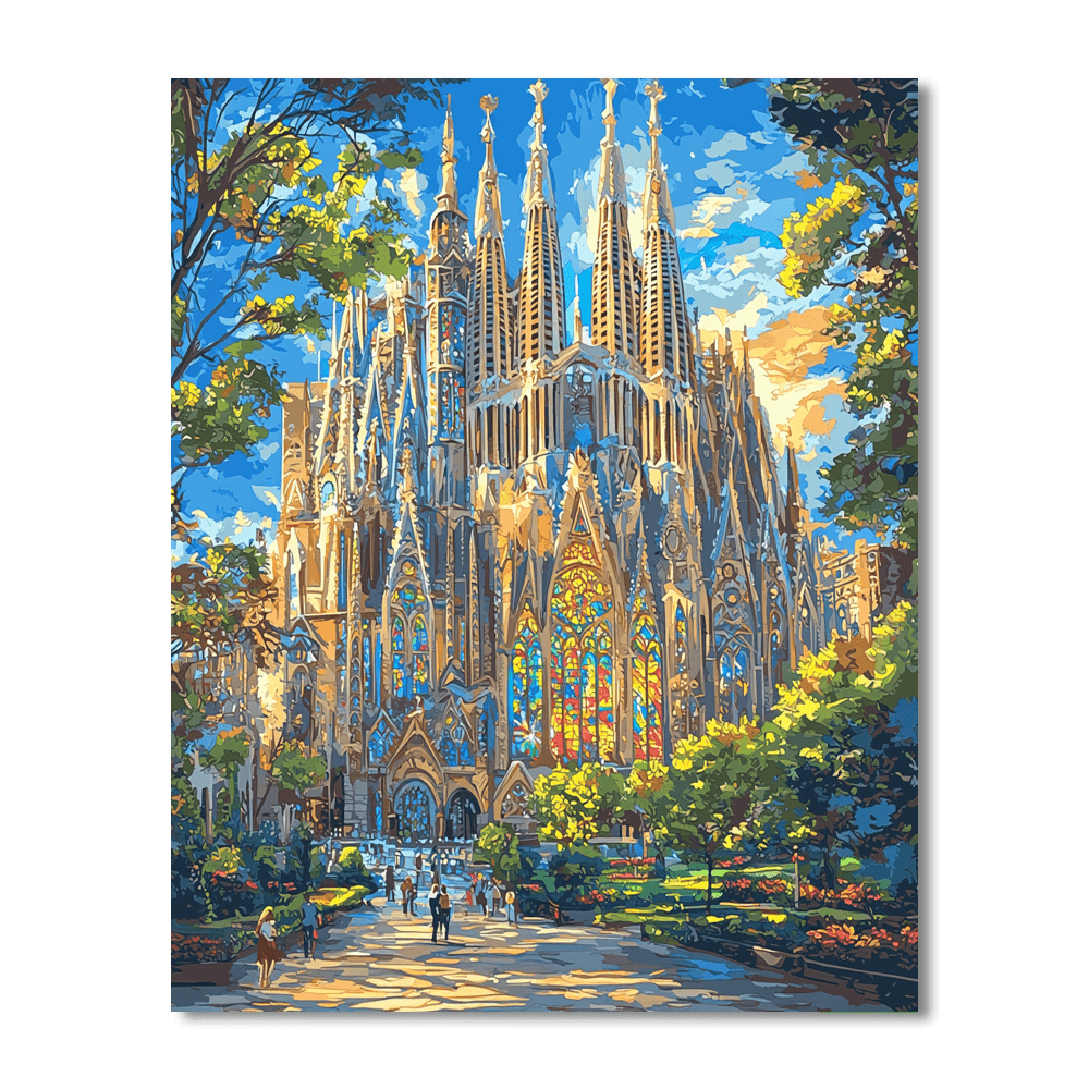 The Sagrada Familia Painting By Numbers Kit