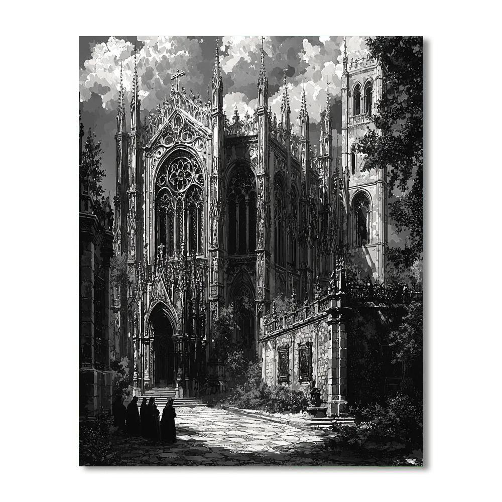 Giovanni Battista Piranesi Inspired Gothic Architectural Marvel  DIY Paint By Numbers
