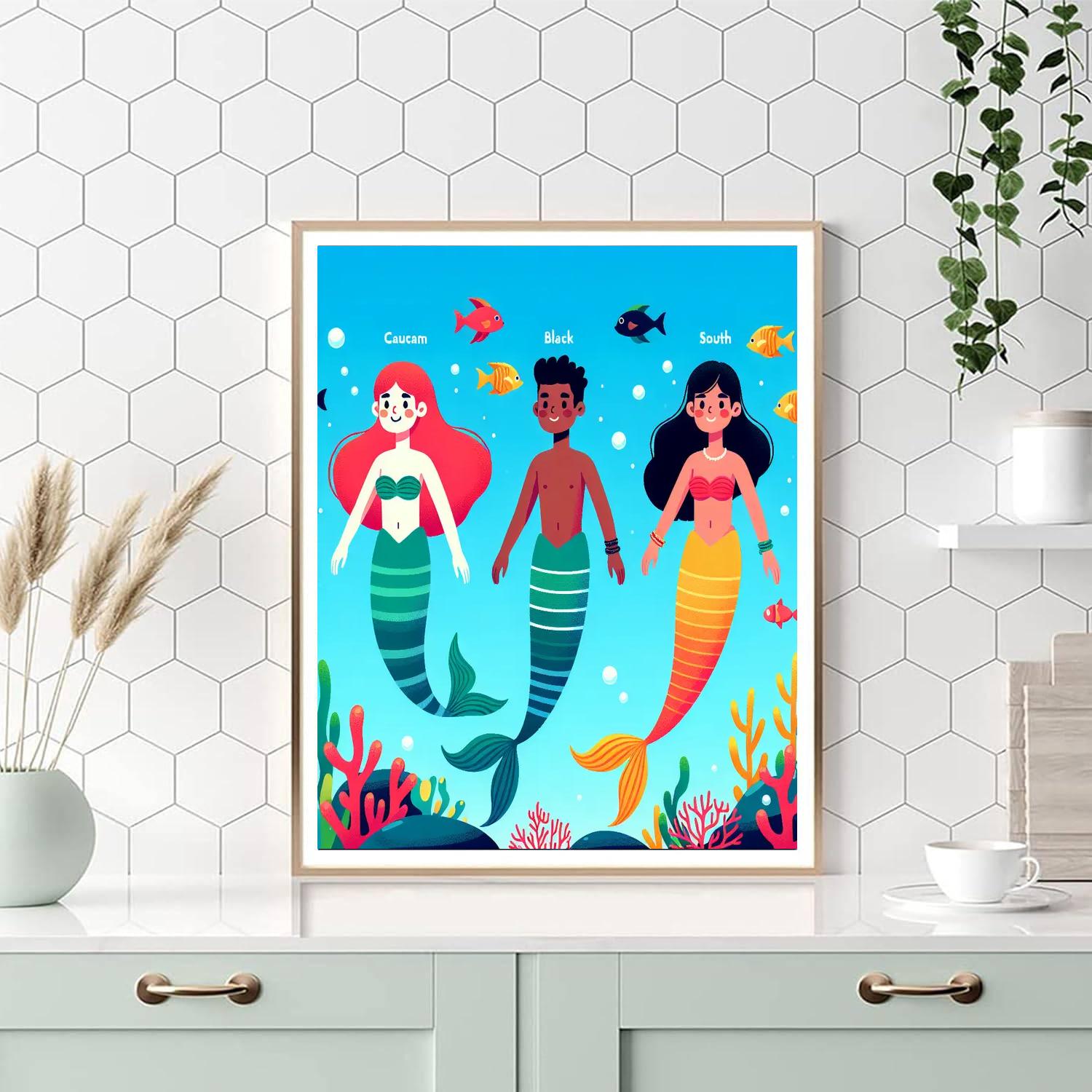 Mermaid Lagoon Discovery Painting Number Kit