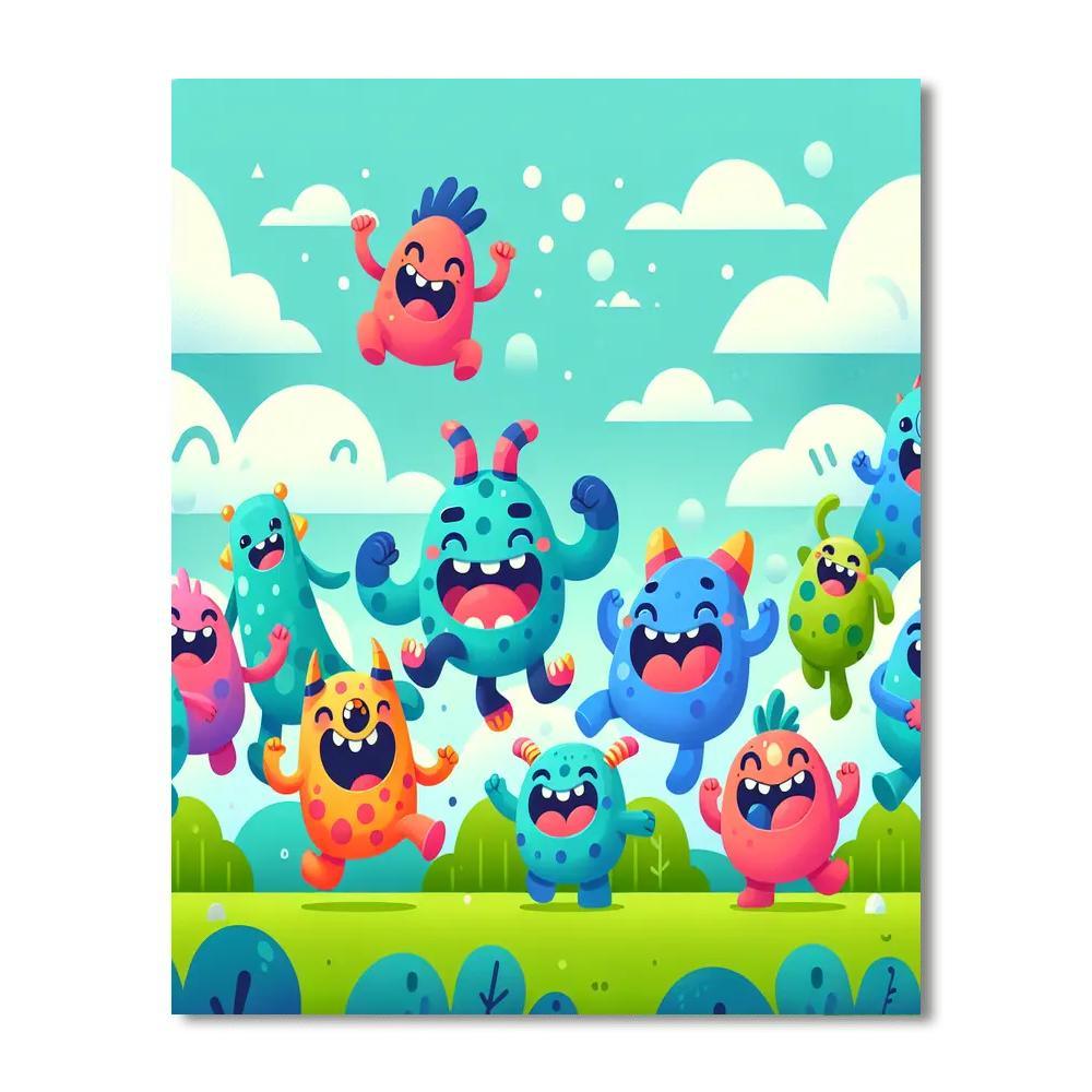 Adventure With Monster Friends Paint By Color