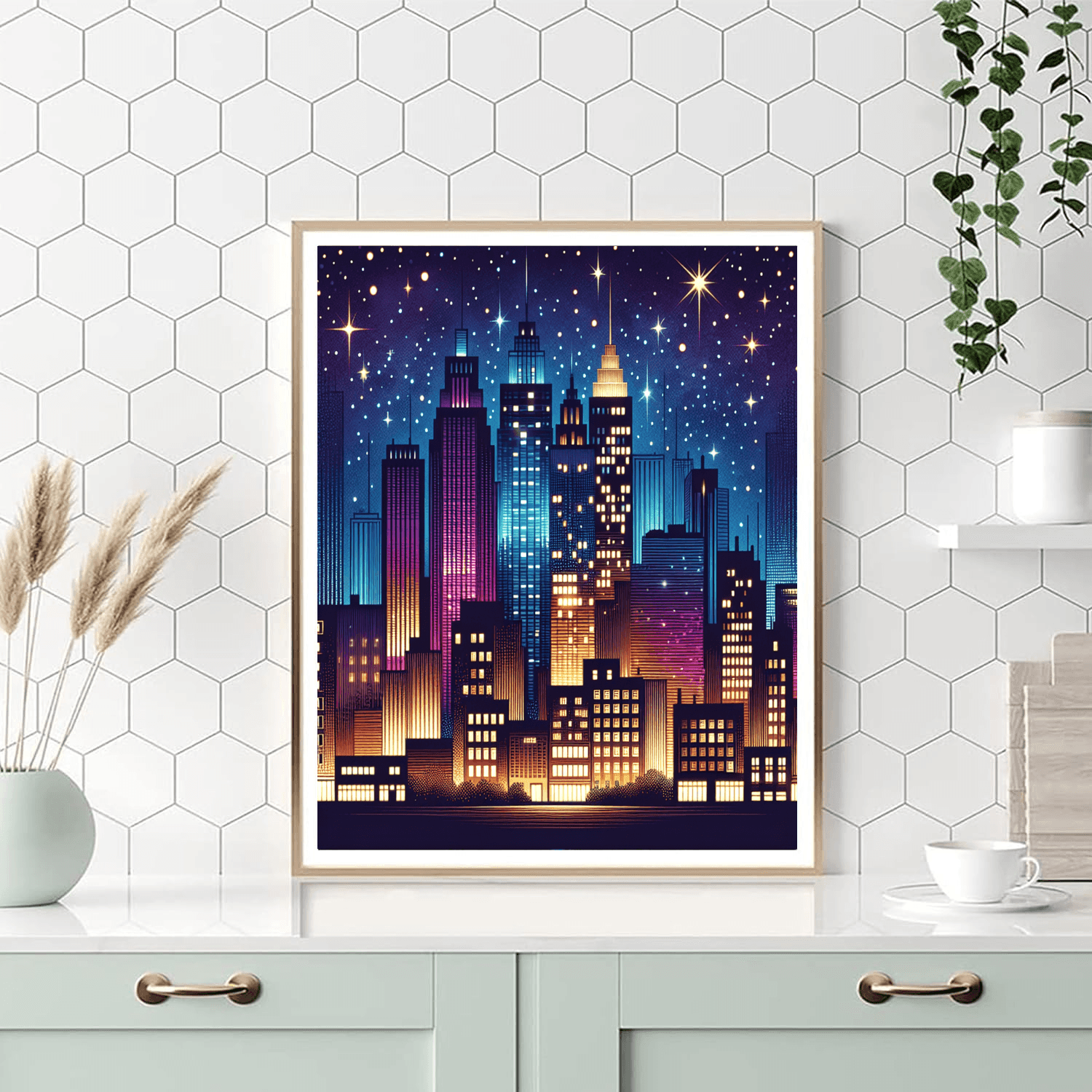 Radiant City Nights Painting Number Kit