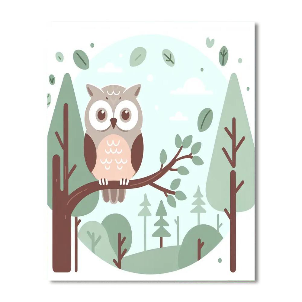 Tranquil Treetop Adventure Number Painting