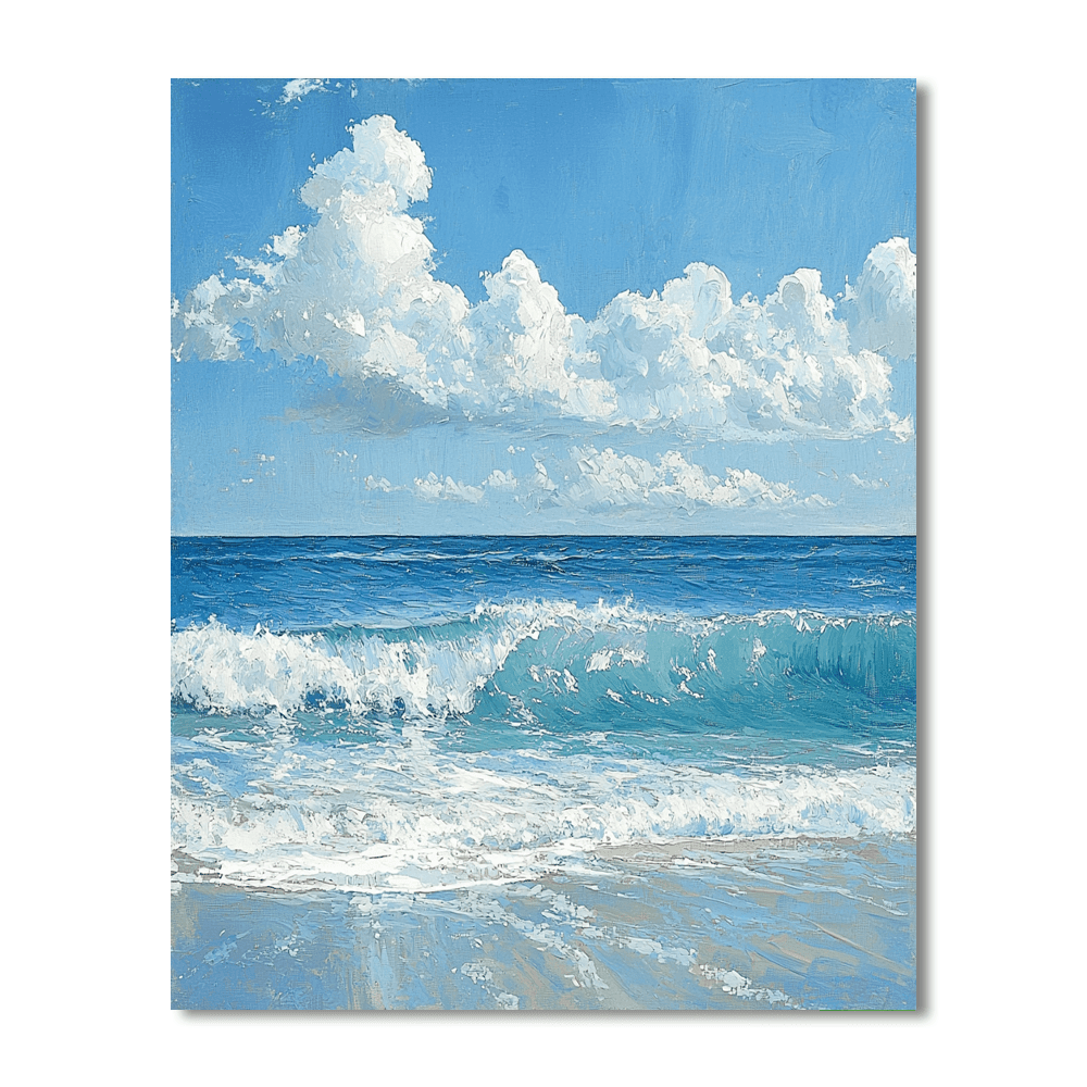 Winslow Homer Inspired Ocean Reflections  Paint By Number