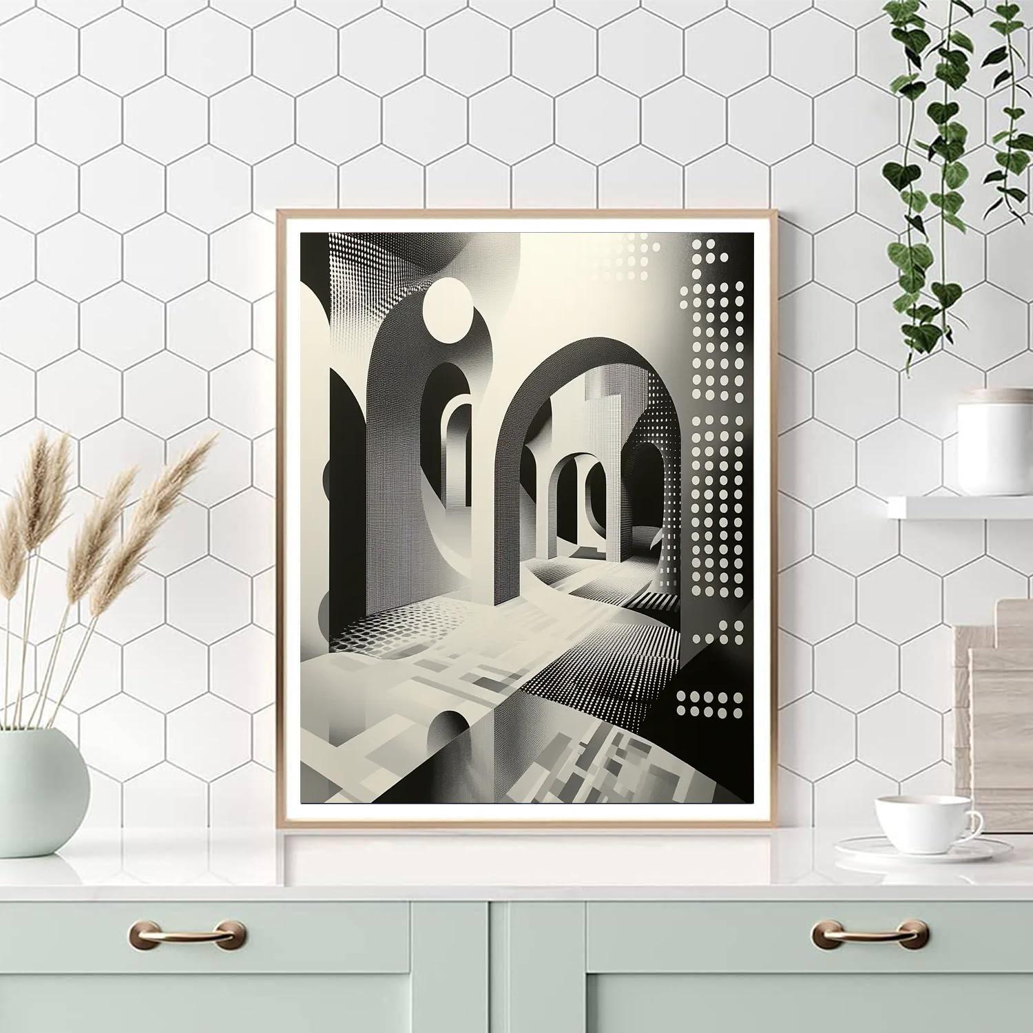 M.C. Escher Inspired Spatial Anomalies  Numbered Painting Kits