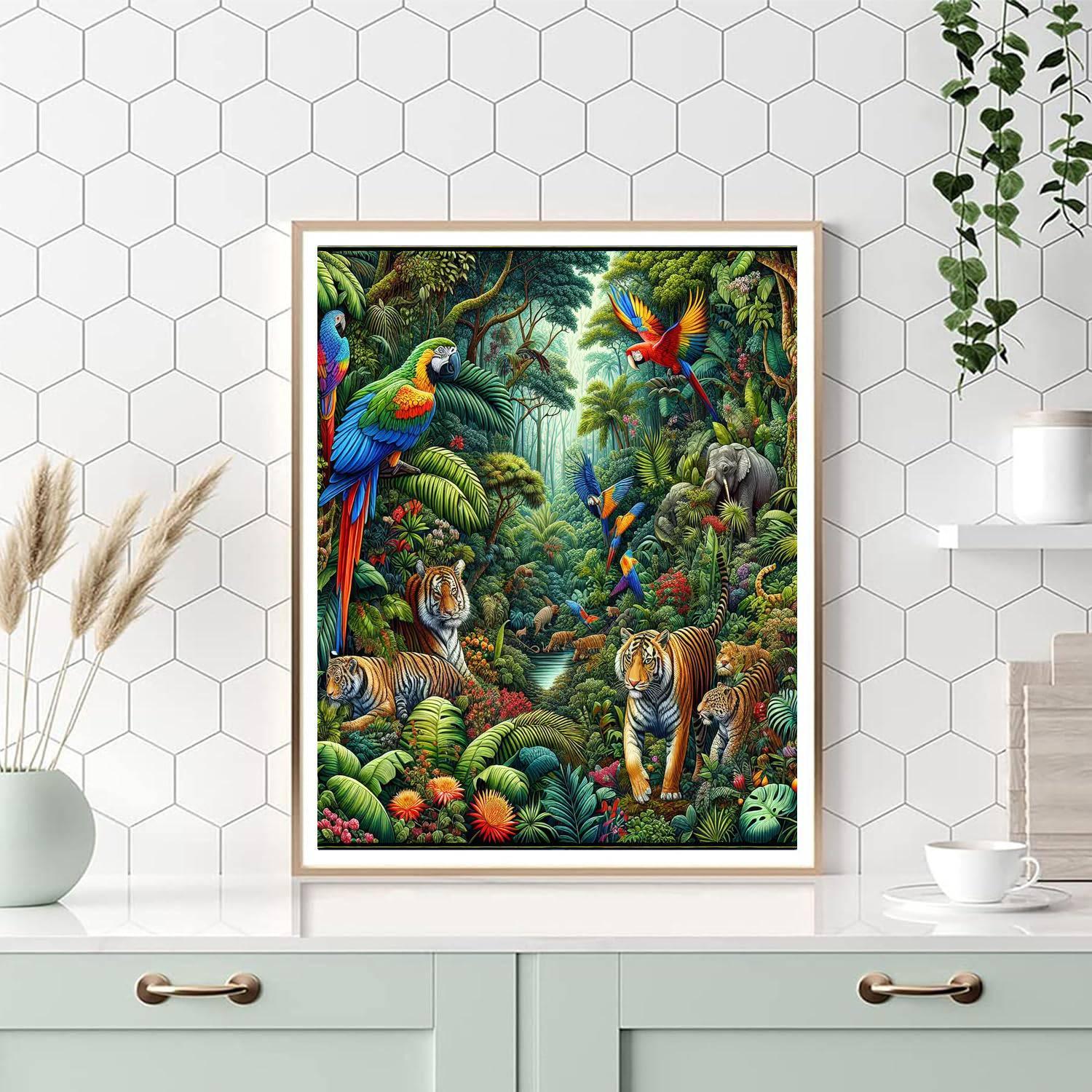 Fantasy Jungle Escape Paint By Color