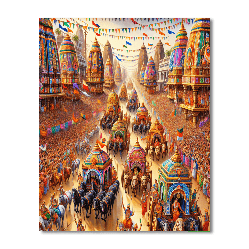 Rathayatra Festival Paint By Color