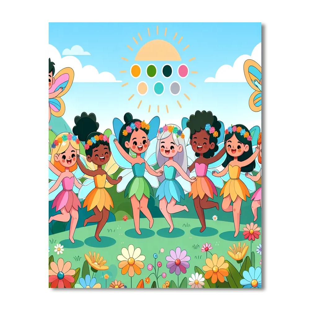 Fantastic Fairy Gathering Paint By Numbers