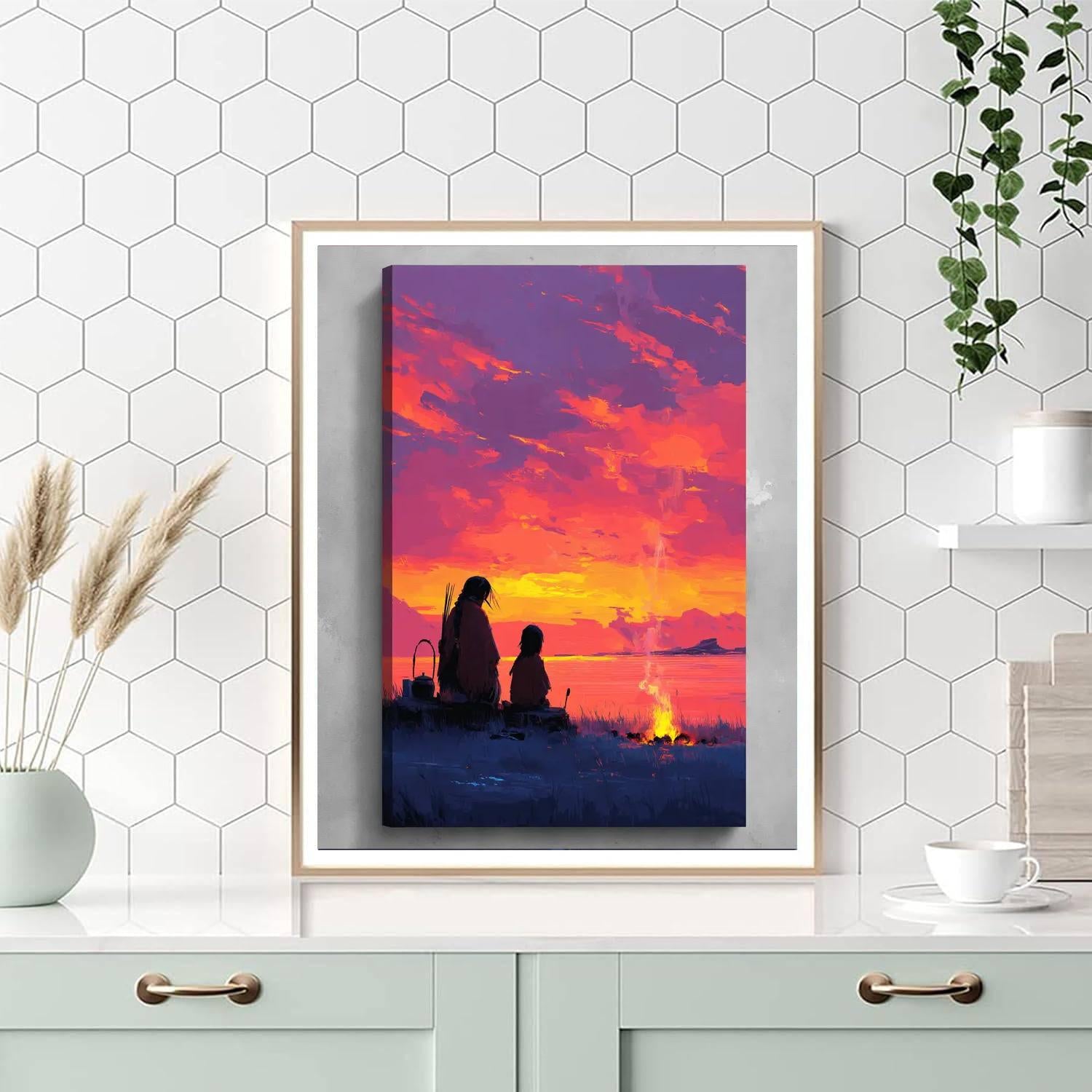 Tender Glows Of Evening Painting Number Kit