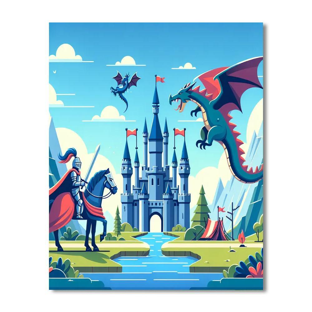 Fantasy Kingdom Journey DIY Paint By Numbers