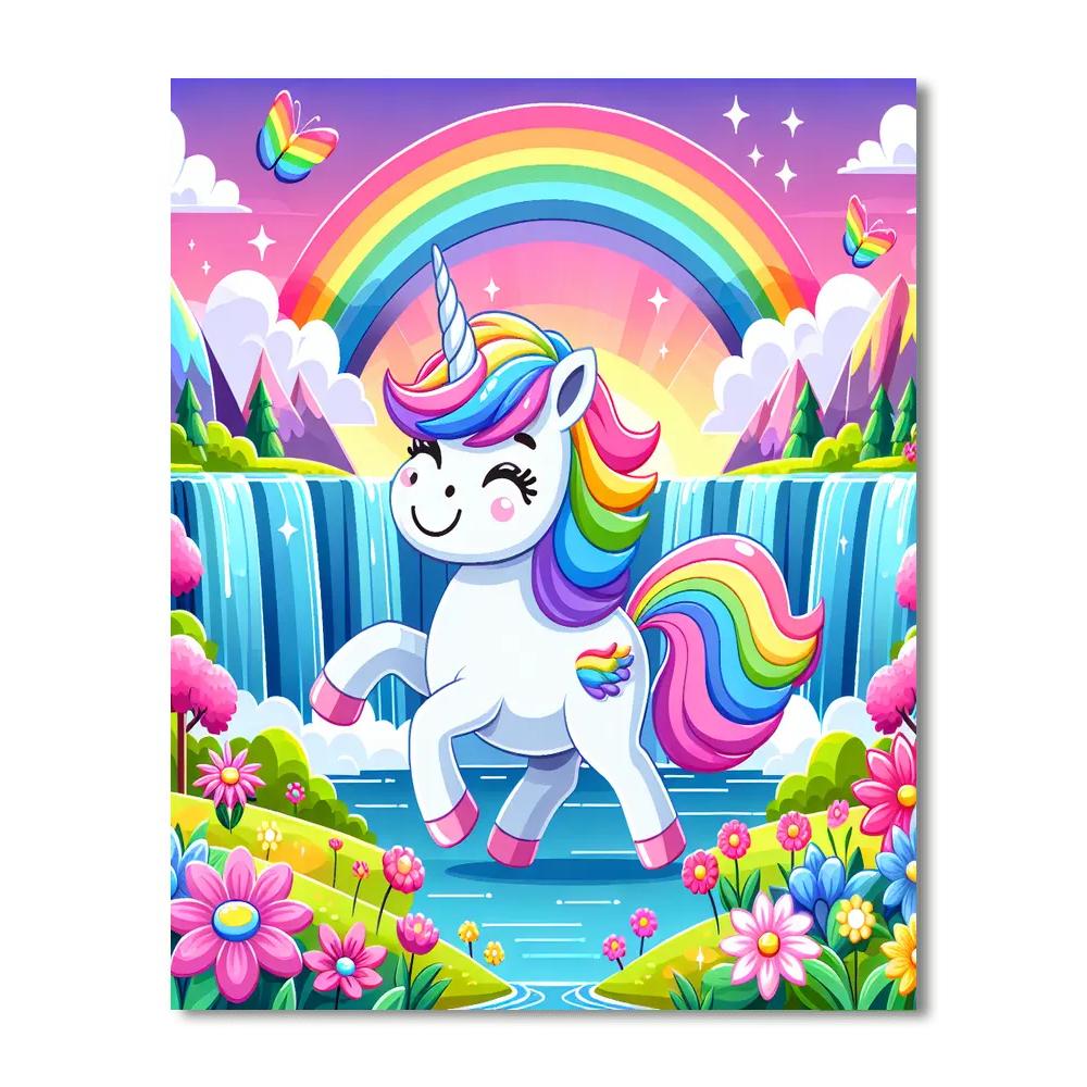 Unicorn's Rainbow Paradise DIY Paint By Numbers