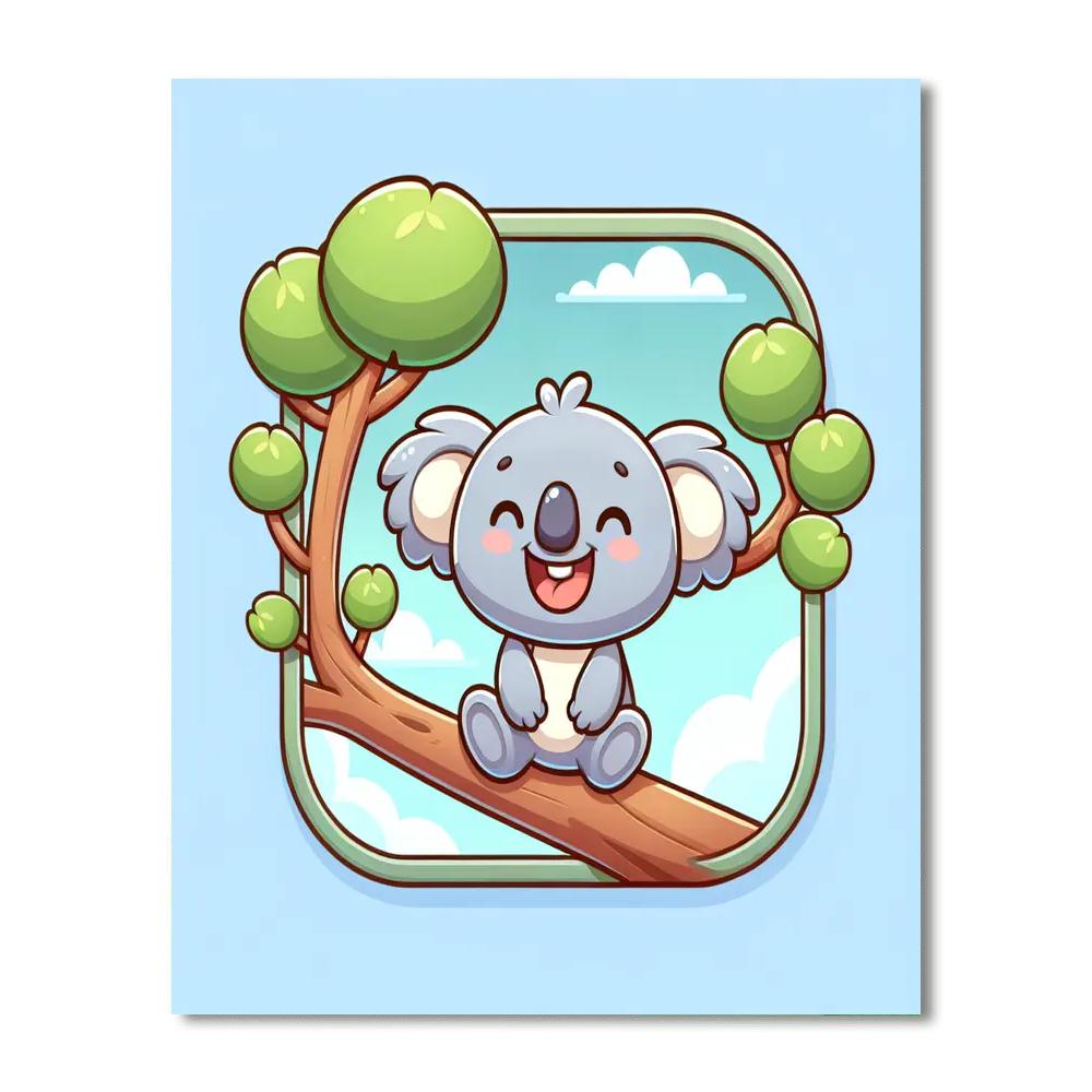 Whimsical Koala Paint By Numbers